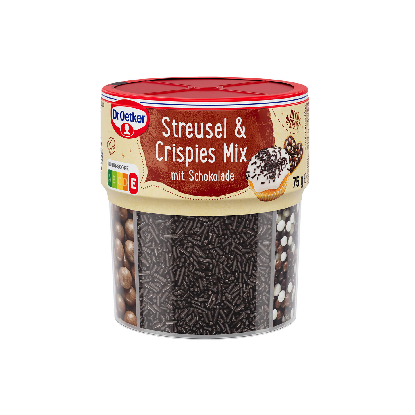 Dr.Oetker Streusel & Crispies Mix mit Schoko 75g