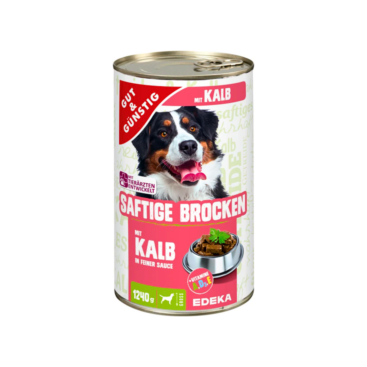 GUT&GÜNSTIG Saftige Brocken mit Kalb 1240g