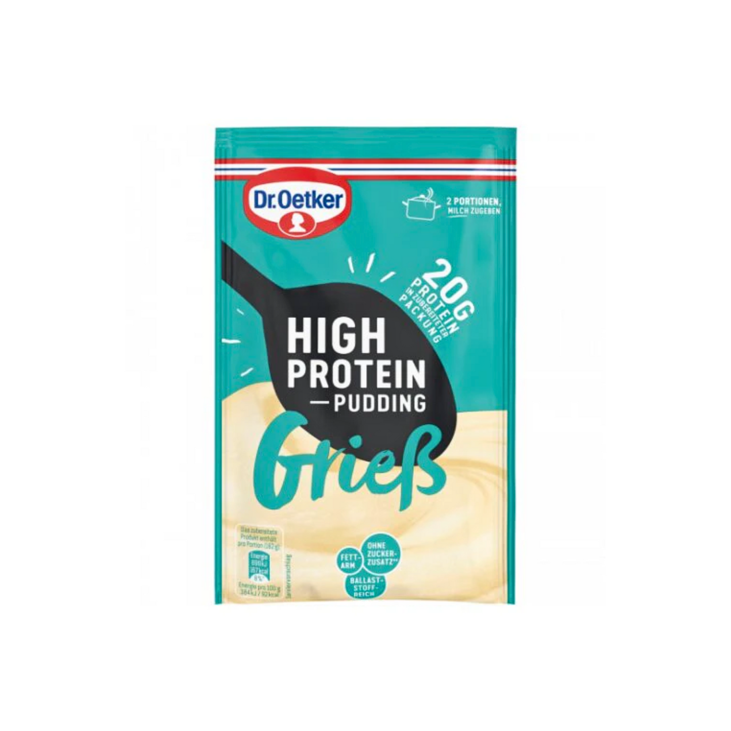 Dr.Oetker High Protein Pudding-Pulver Grieß für 300ml 65g