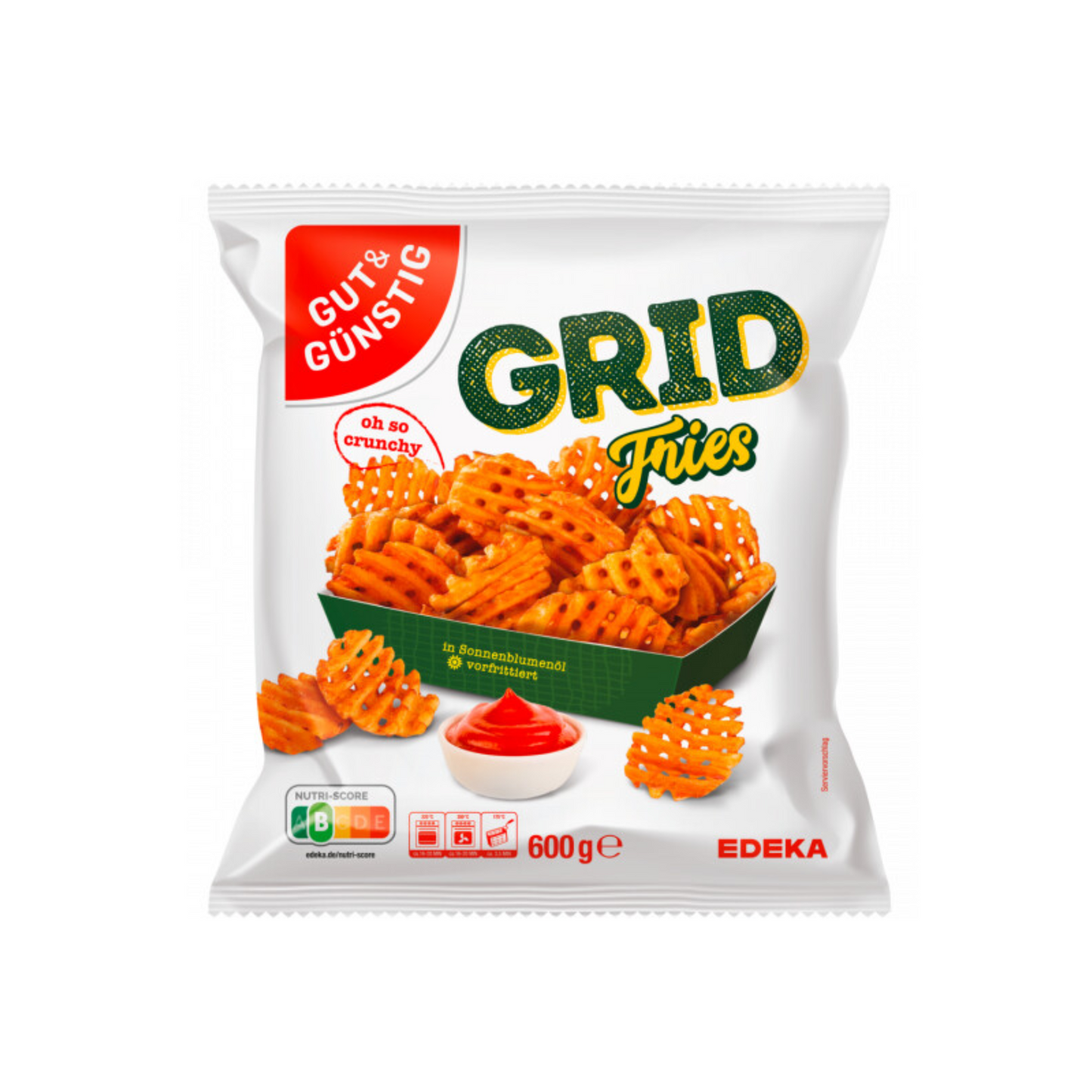 GUT&GÜNSTIG Grid Fries 600g
