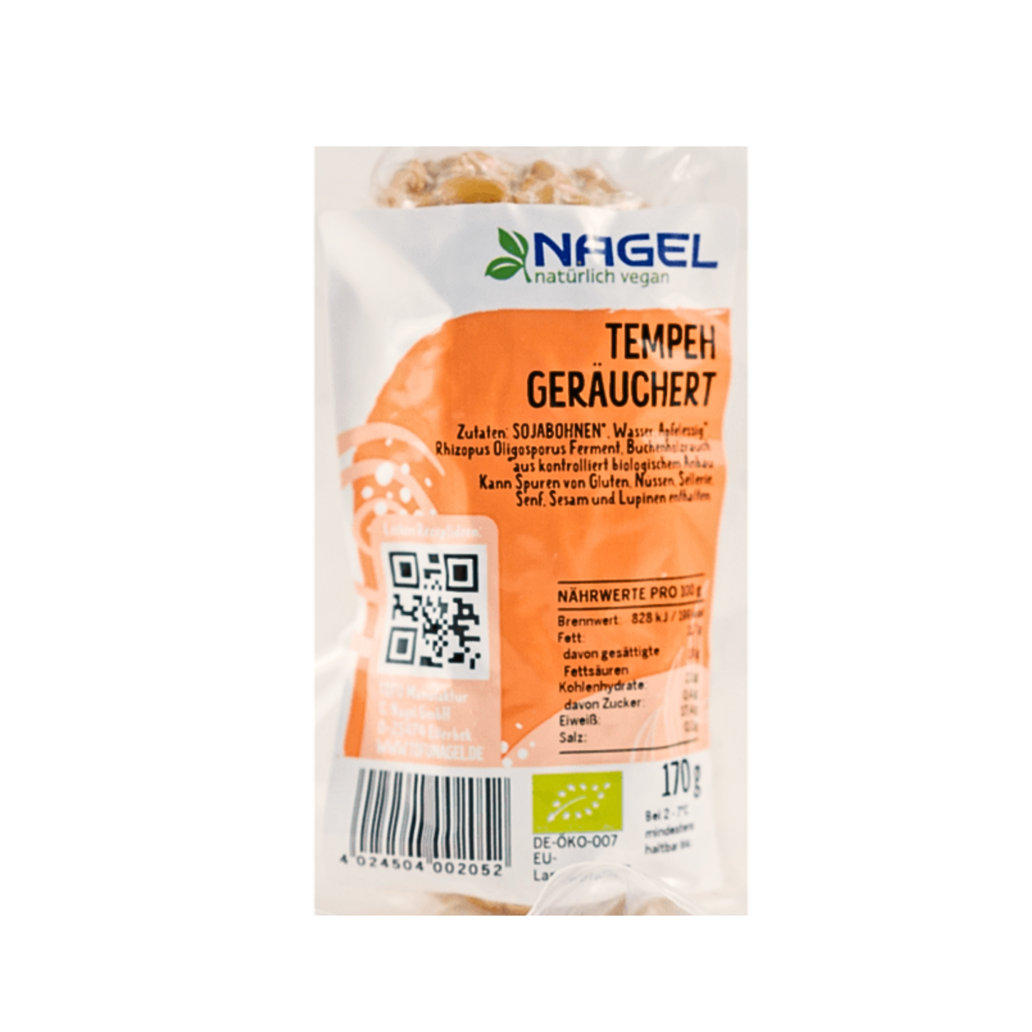 Bio Nagel Tempeh geräuchert 170g