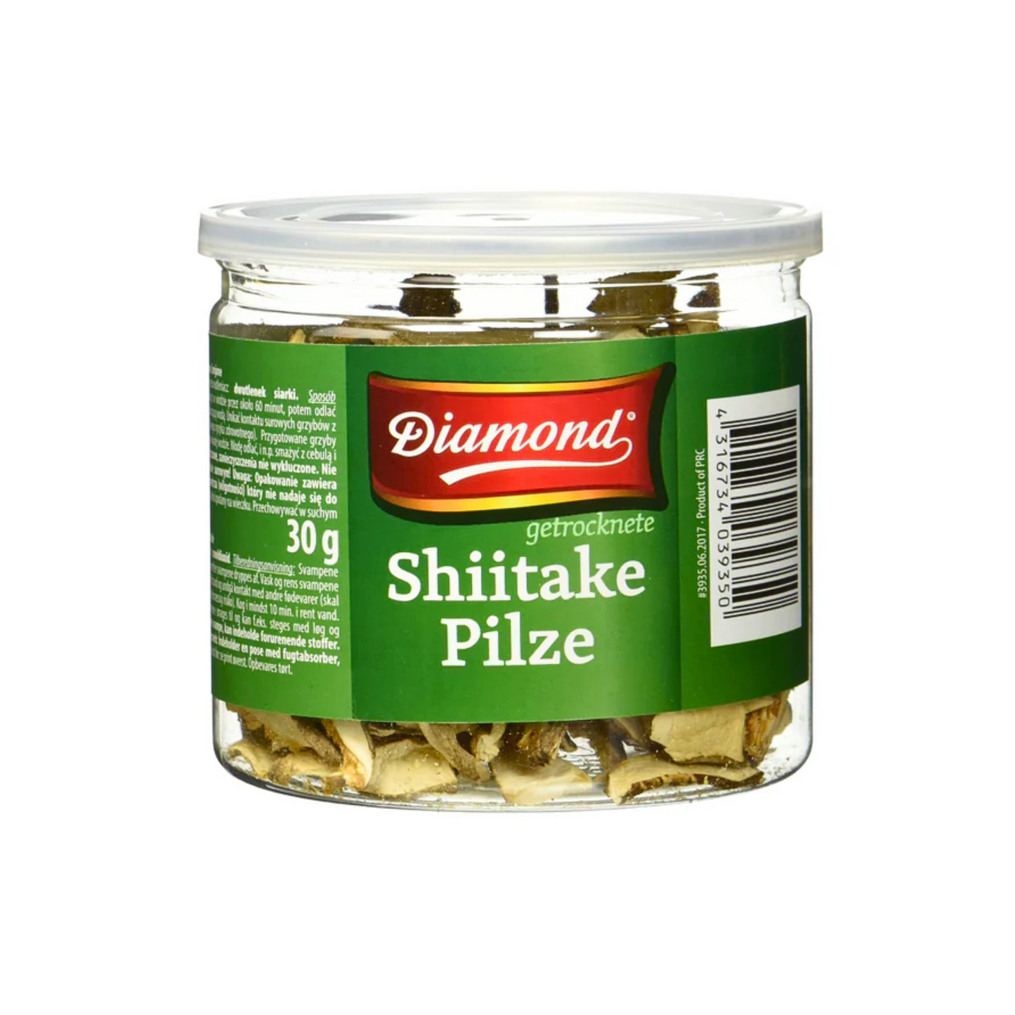 Diamond Shiitake Tonko Pilze getrocknet geschnitten 30g