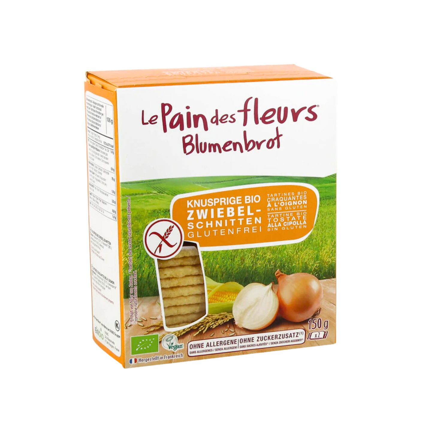 Bio Blumenbrot Zwiebelschnitten 150g
