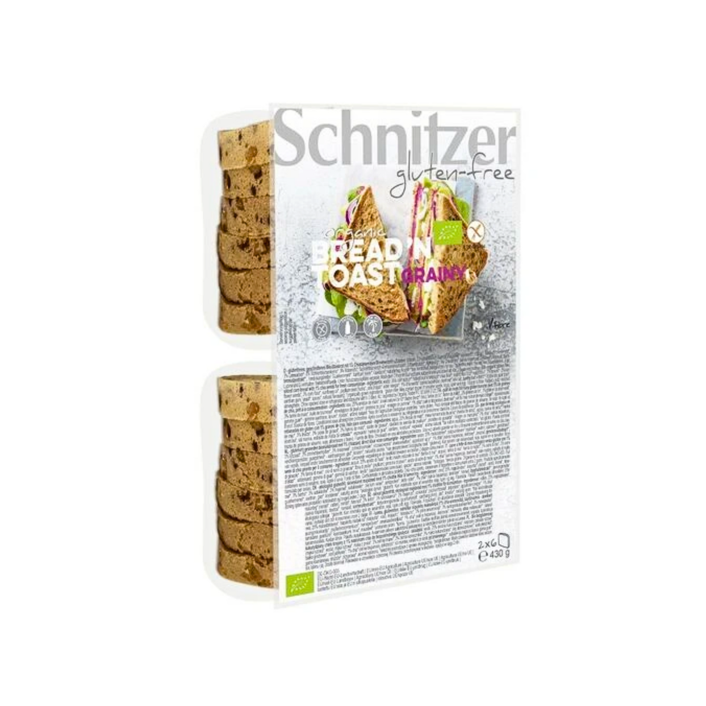 Bio Schnitzer Bread n Toast Grainy 430g