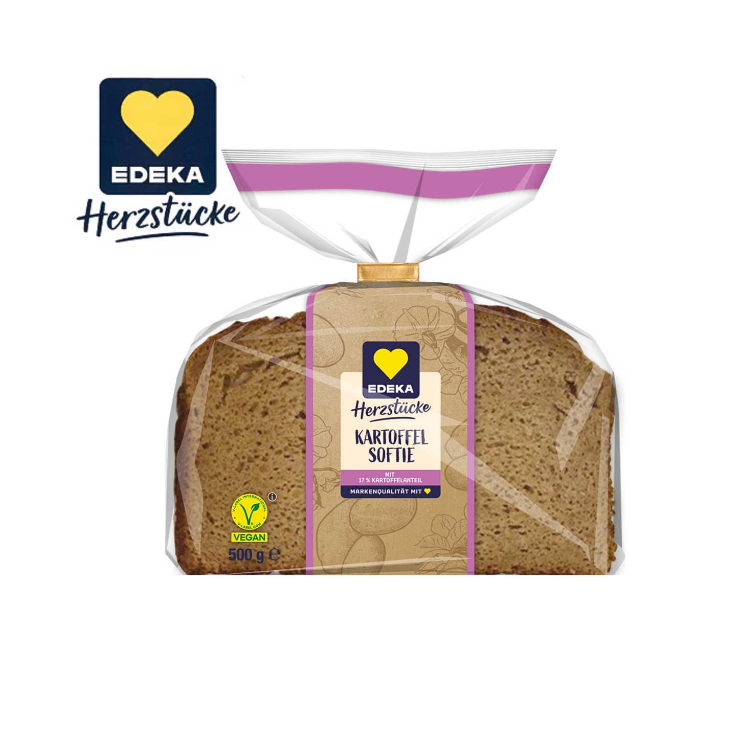 EDEKA Herzstücke Kartoffel Softie Weizenmischbrot 500g