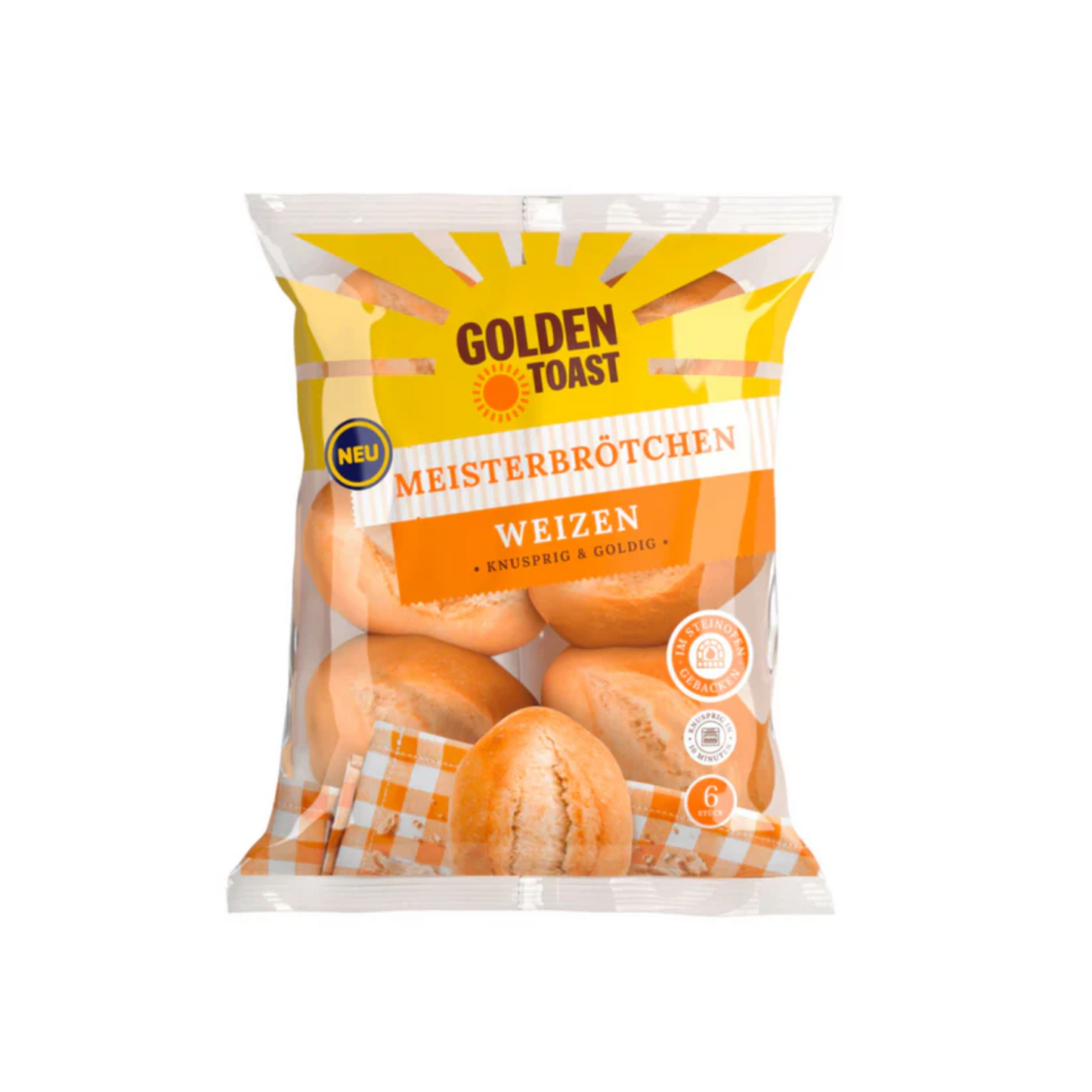 Golden Toast Meisterbrötchen Weizen 6ST 480g