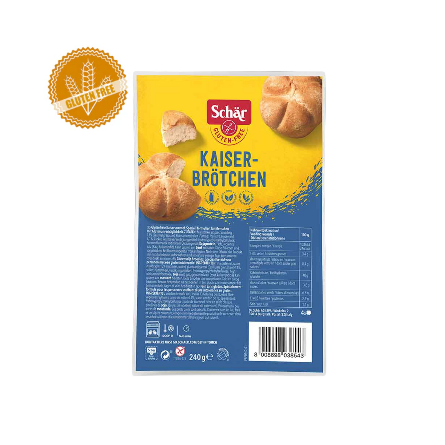 Schär Kaiserbrötchen 240g