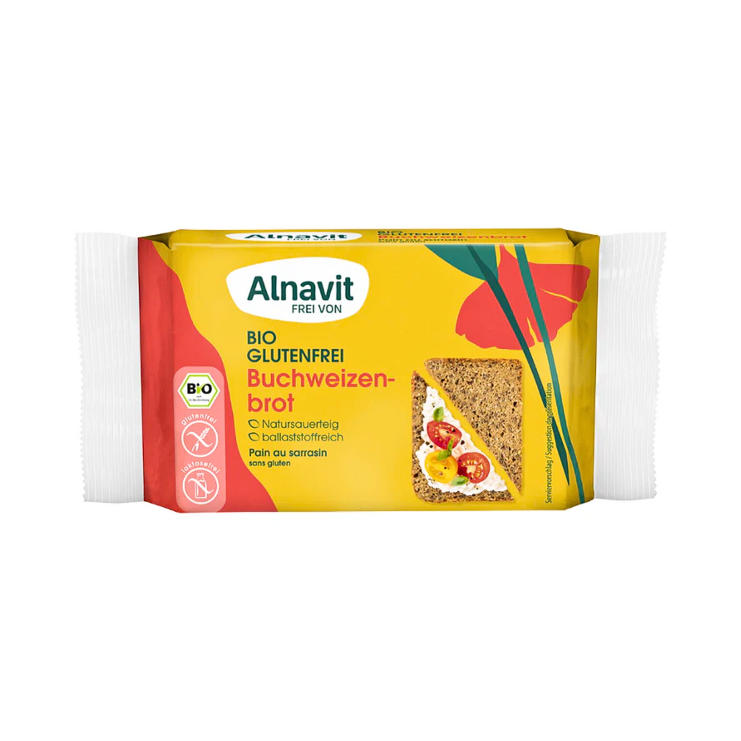 Bio Alnavit Buchweizenbrot mit Sesam 250g