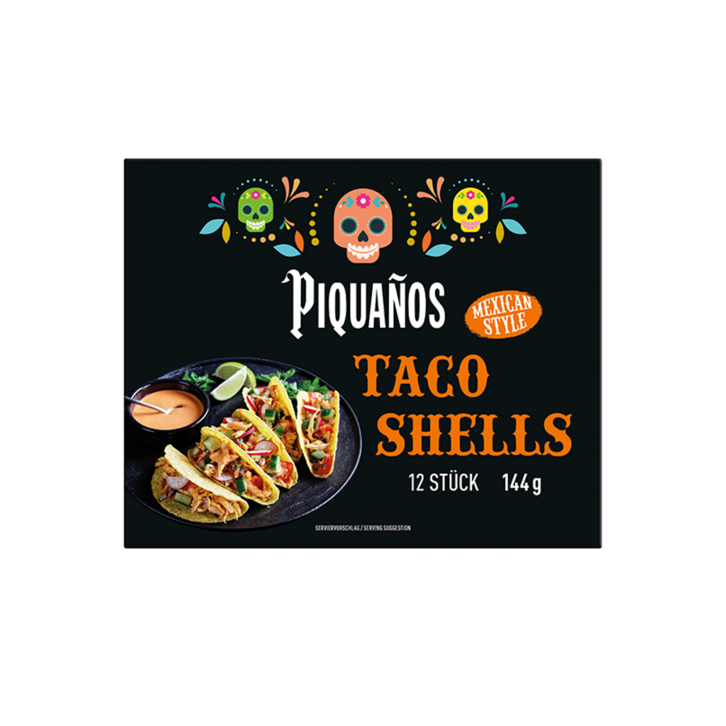 Piquanos Taco Shells 12x12g