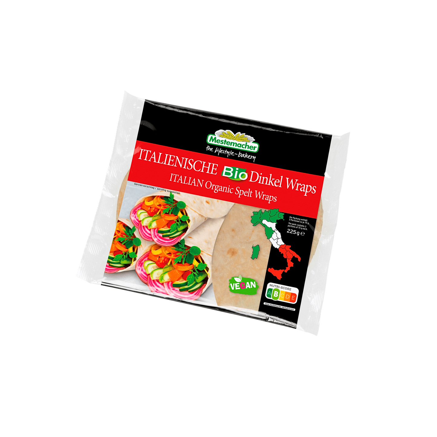 Bio Mestemacher Italienische Dinkel Wraps 225g