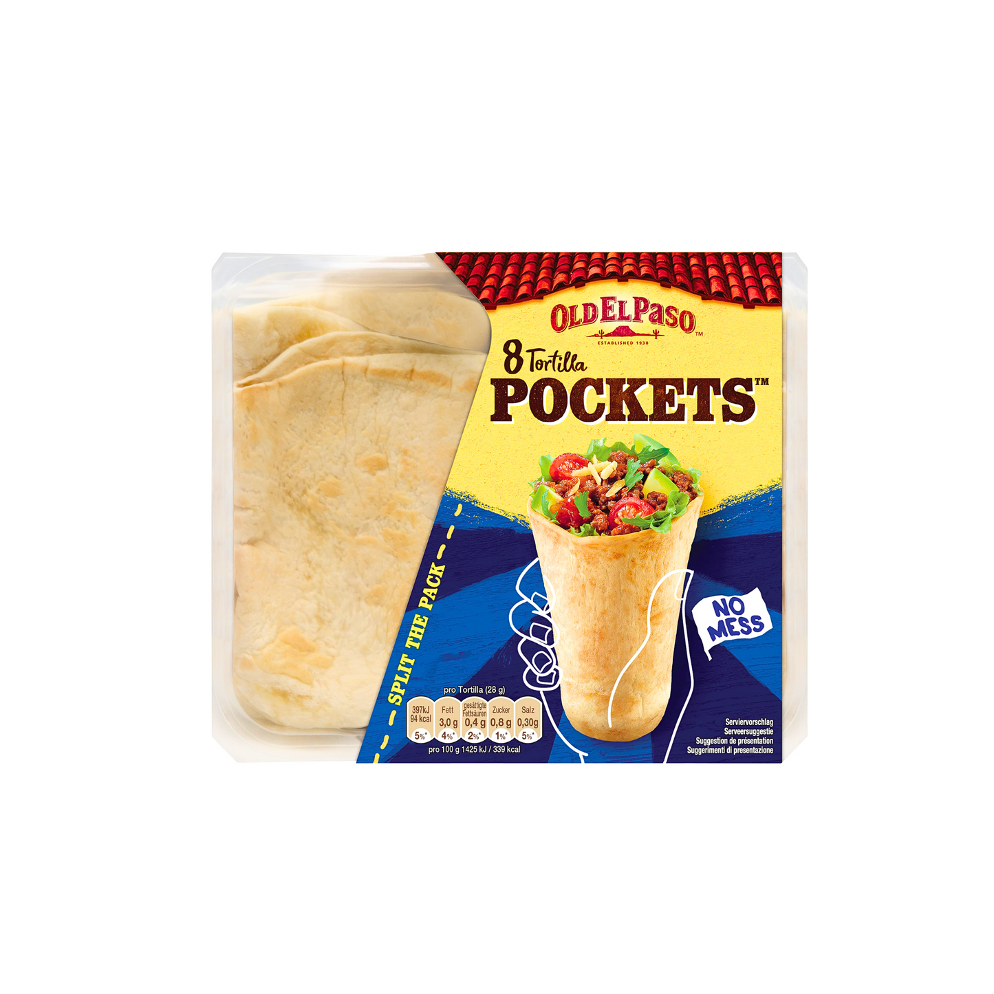 Old el Paso Tortilla Pockets 8ST 223g