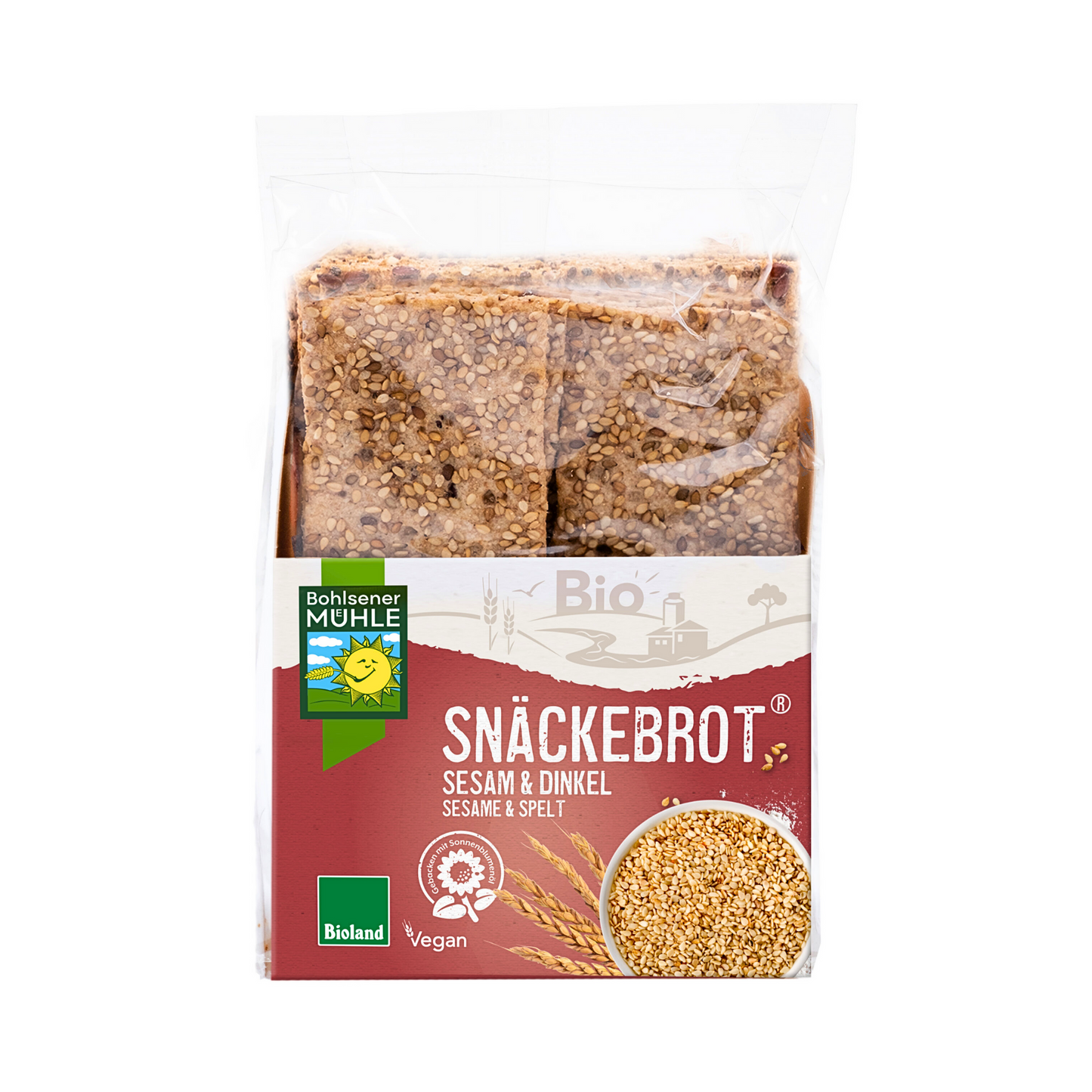 Bio Bohlsener Mühle Sesam+Dinkel Snäckebrot 200g