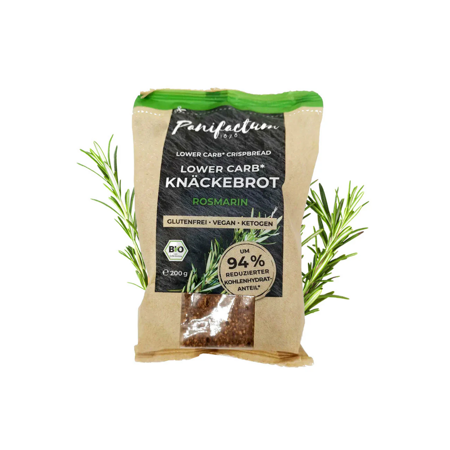 Bio Panifactum Knäckebrot Rosmarin Low Carb 200g
