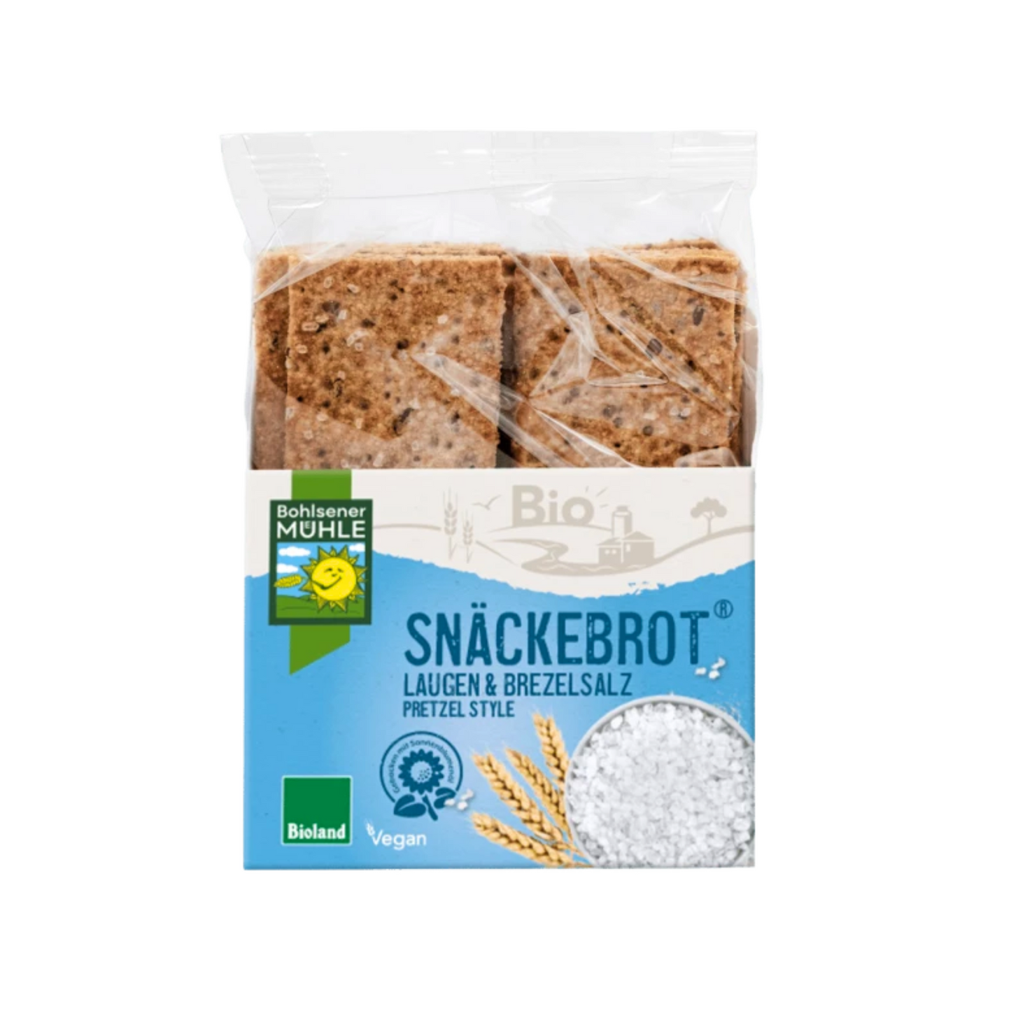 Bio Bohlsener Mühle Brezelsalz+Laugen Snäckebrot 200g