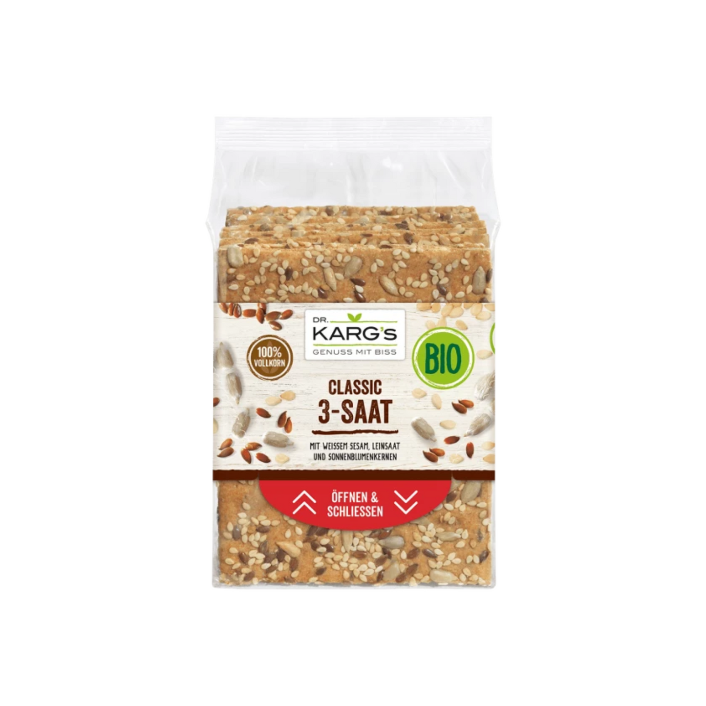 Bio Dr.Karg Knäckebrot Classic 3-Saat 200g