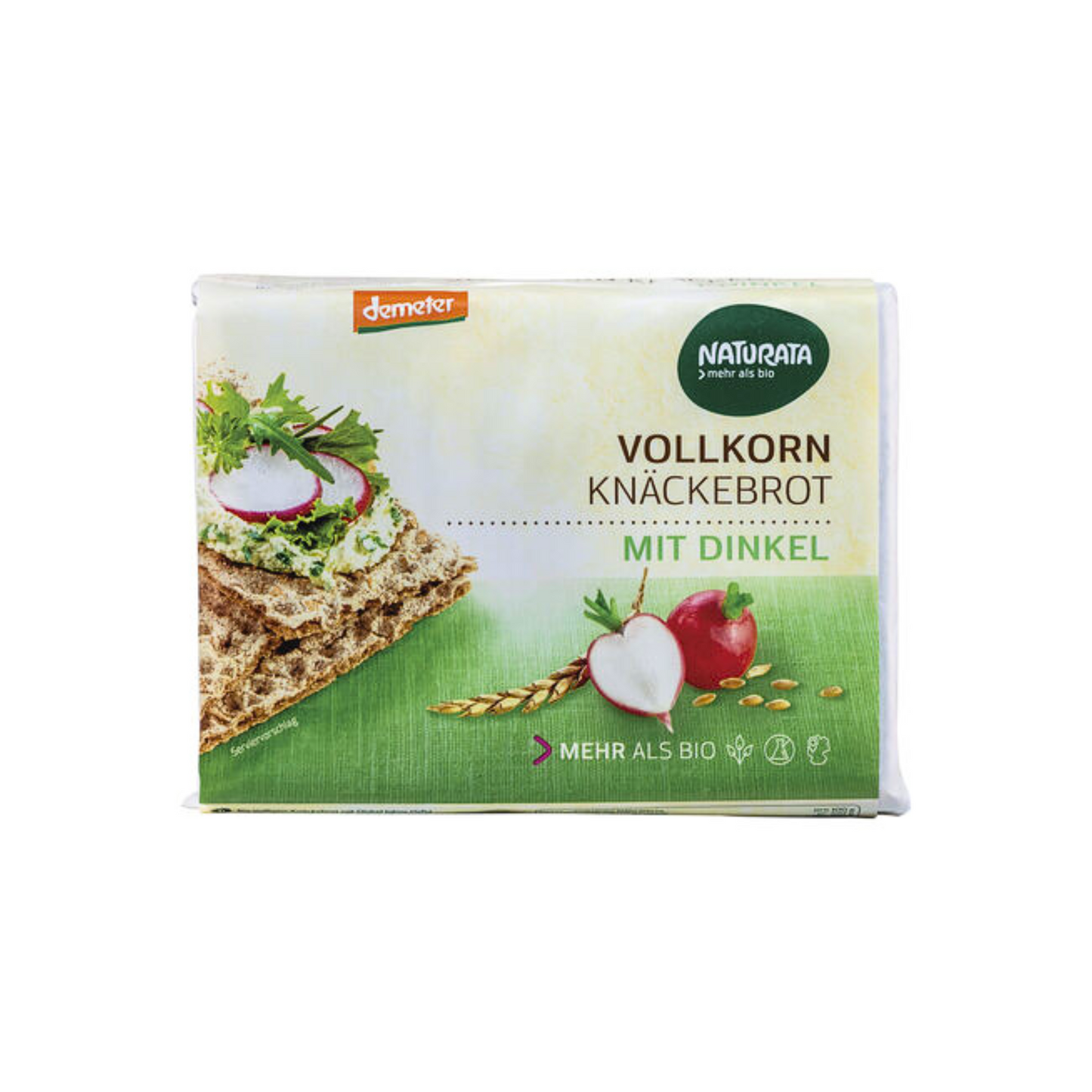 Demeter Naturata Vollkorn Knäckebrot mit Dinkel 250g