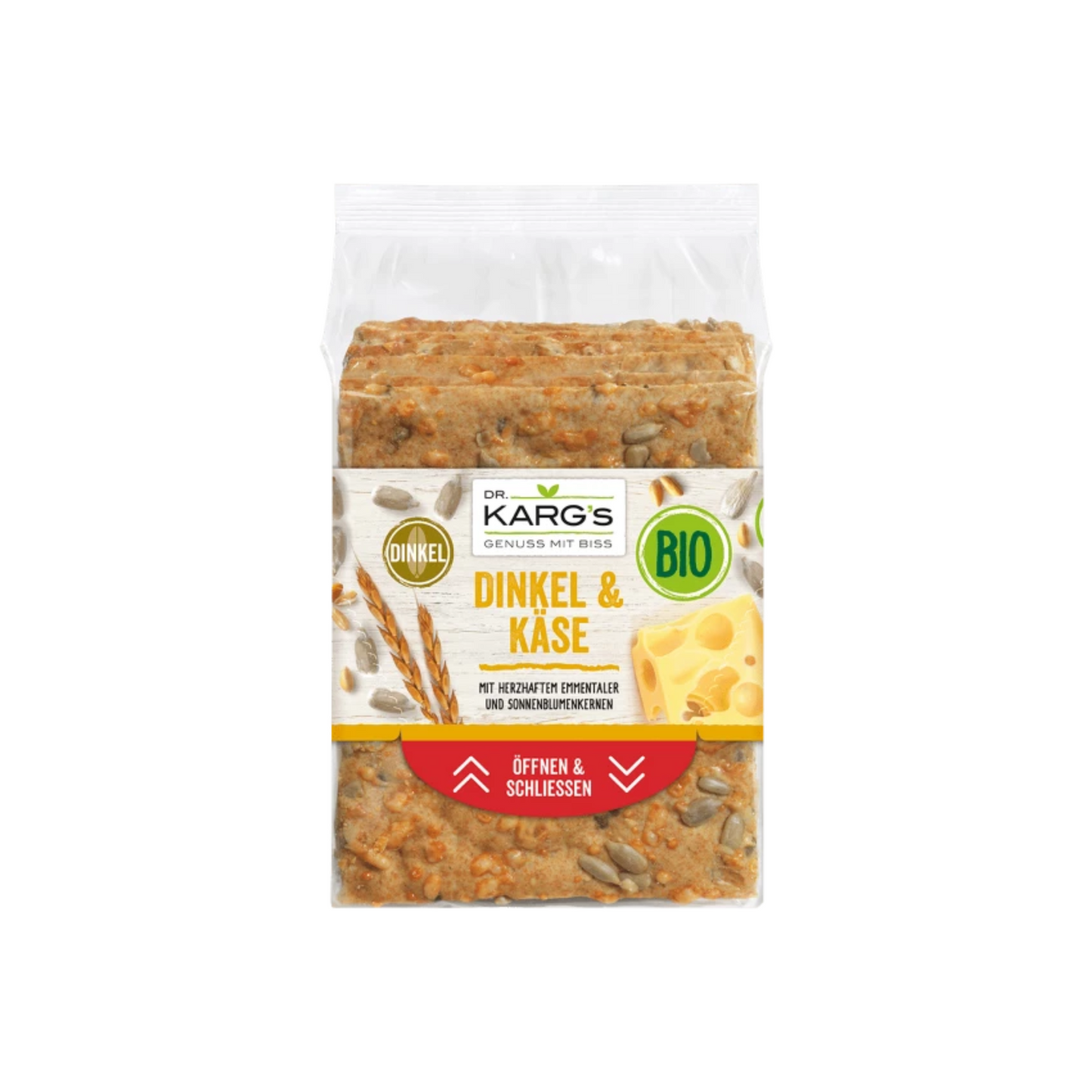 Bio Dr.Karg Knäckebrot Dinkel Käse 200g