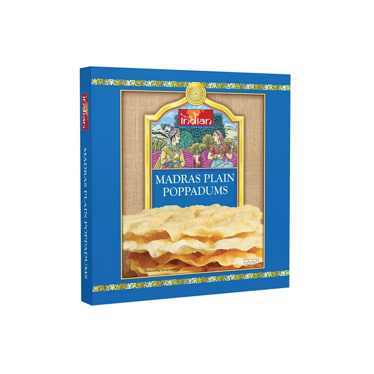 Truly Indian Poppodums Madras gewürzt 112g