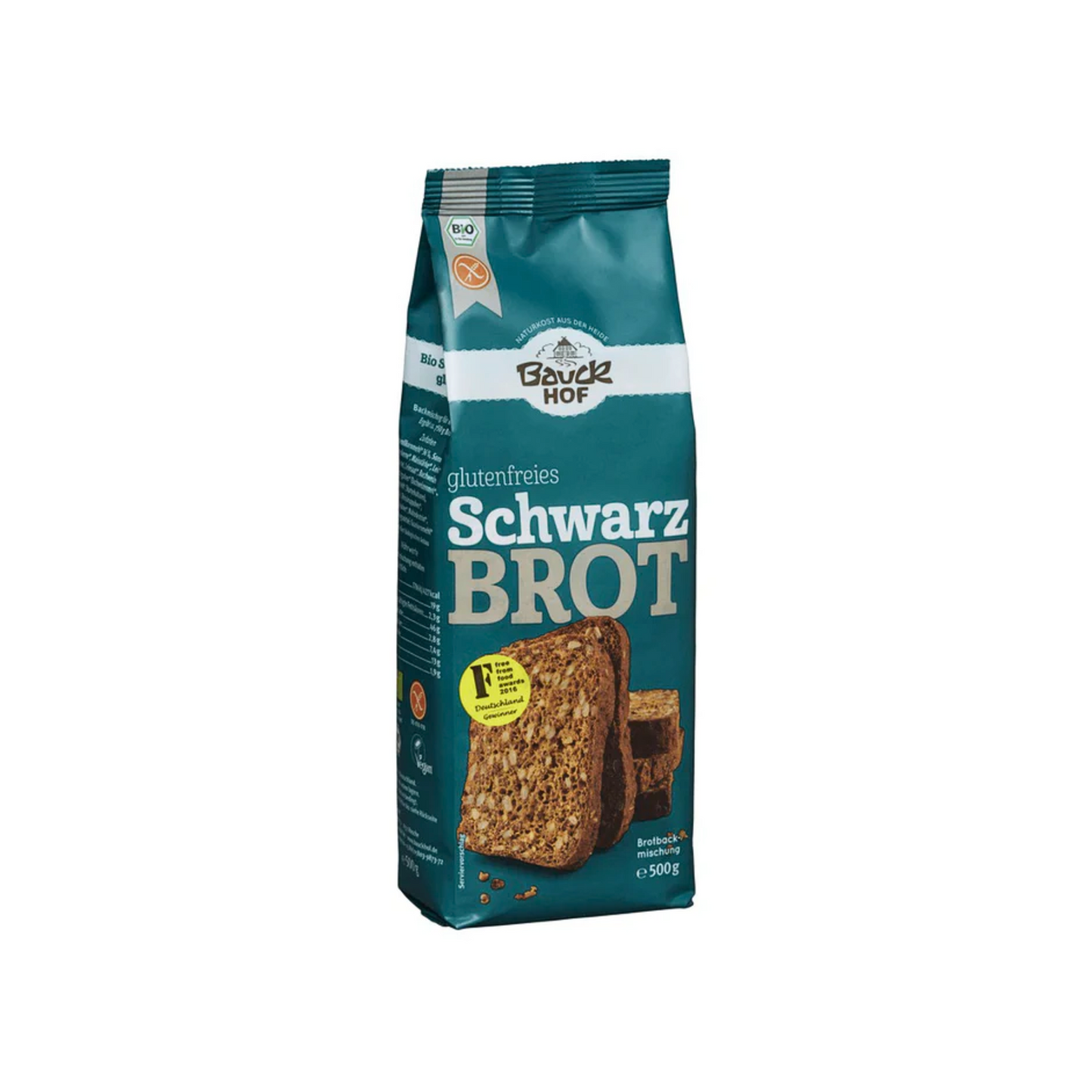 Bio Bauck Mühle Schwarzbrot glutenfrei 500g