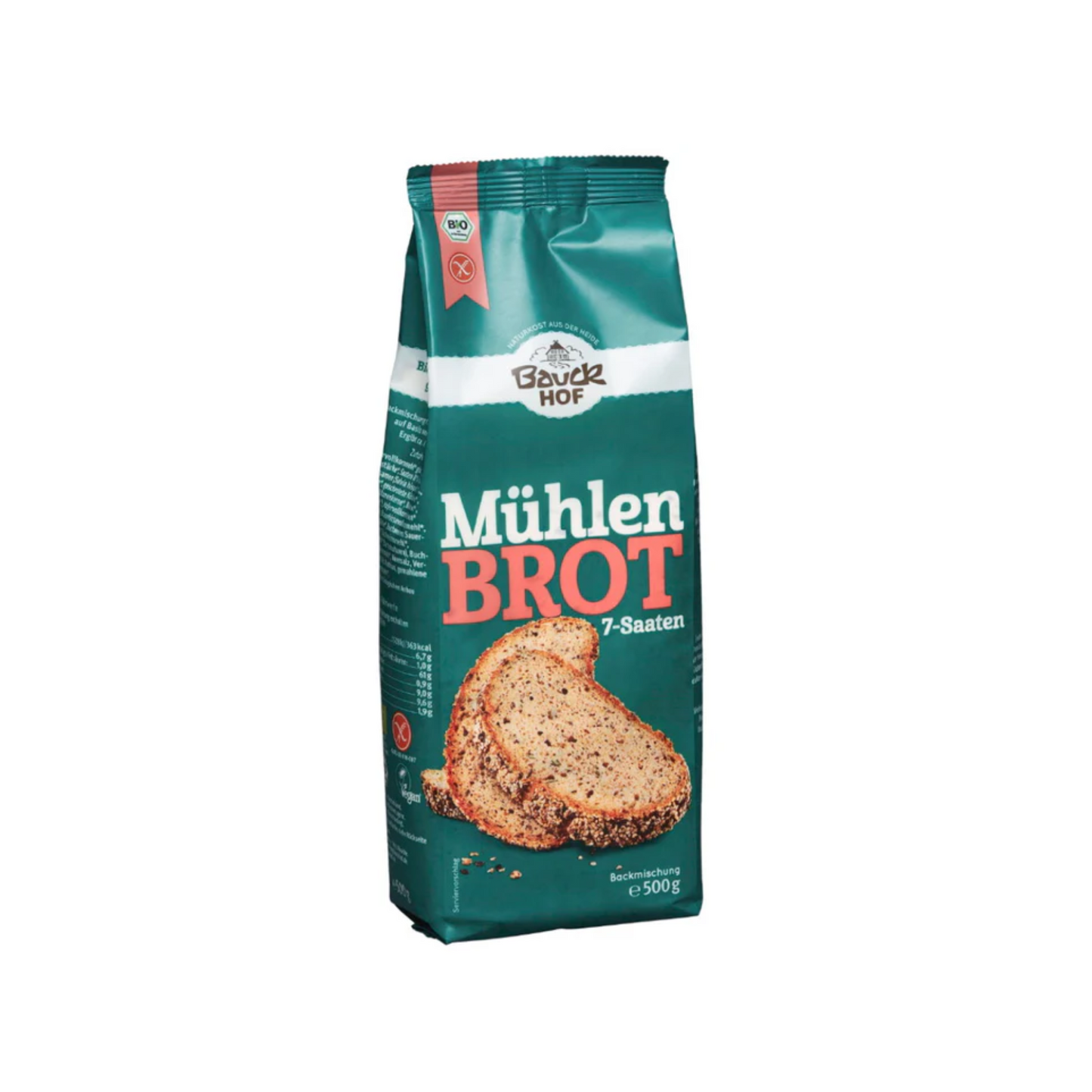 Bio Bauckhof Backmischung Mühlenbrot glutenfrei 500g
