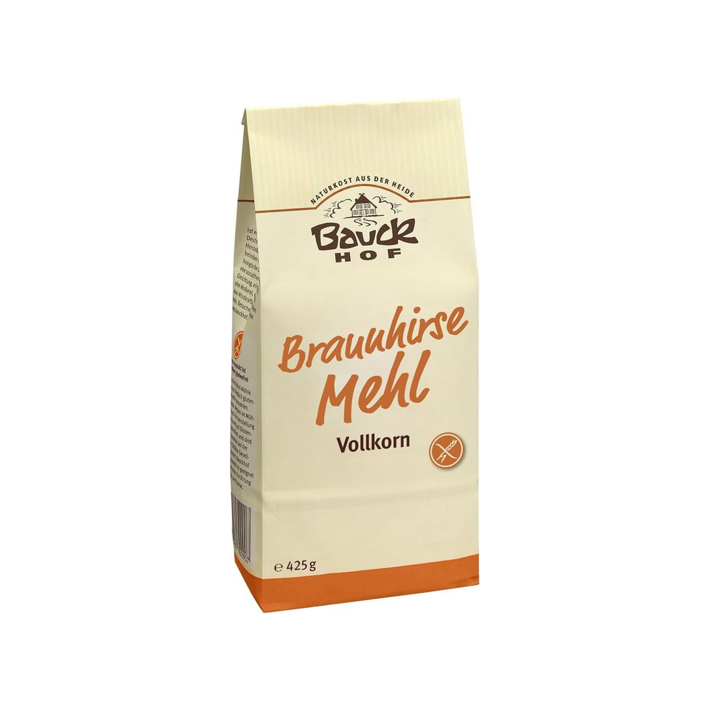 Bio Bauck Mühle Braunhirsemehl Vollkorn glutenfrei 425g