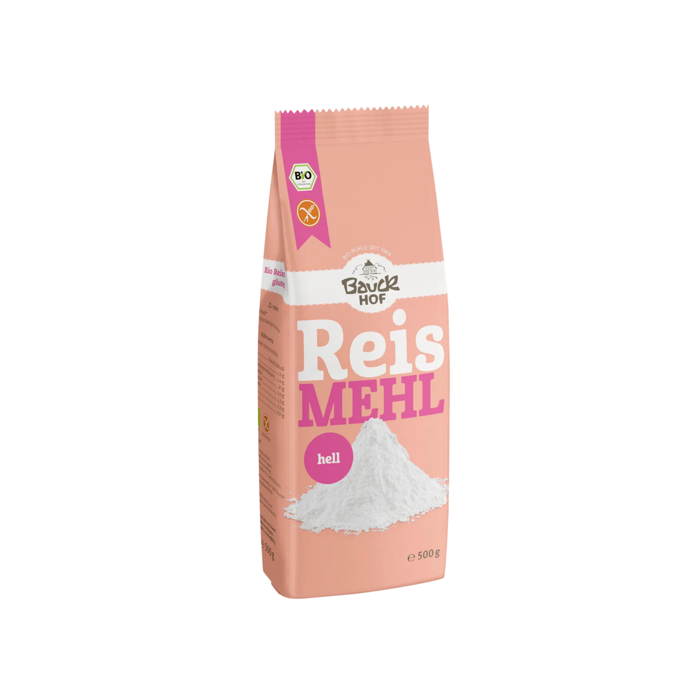 Bio Bauck Mühle Reismehl hell glutenfrei 500g