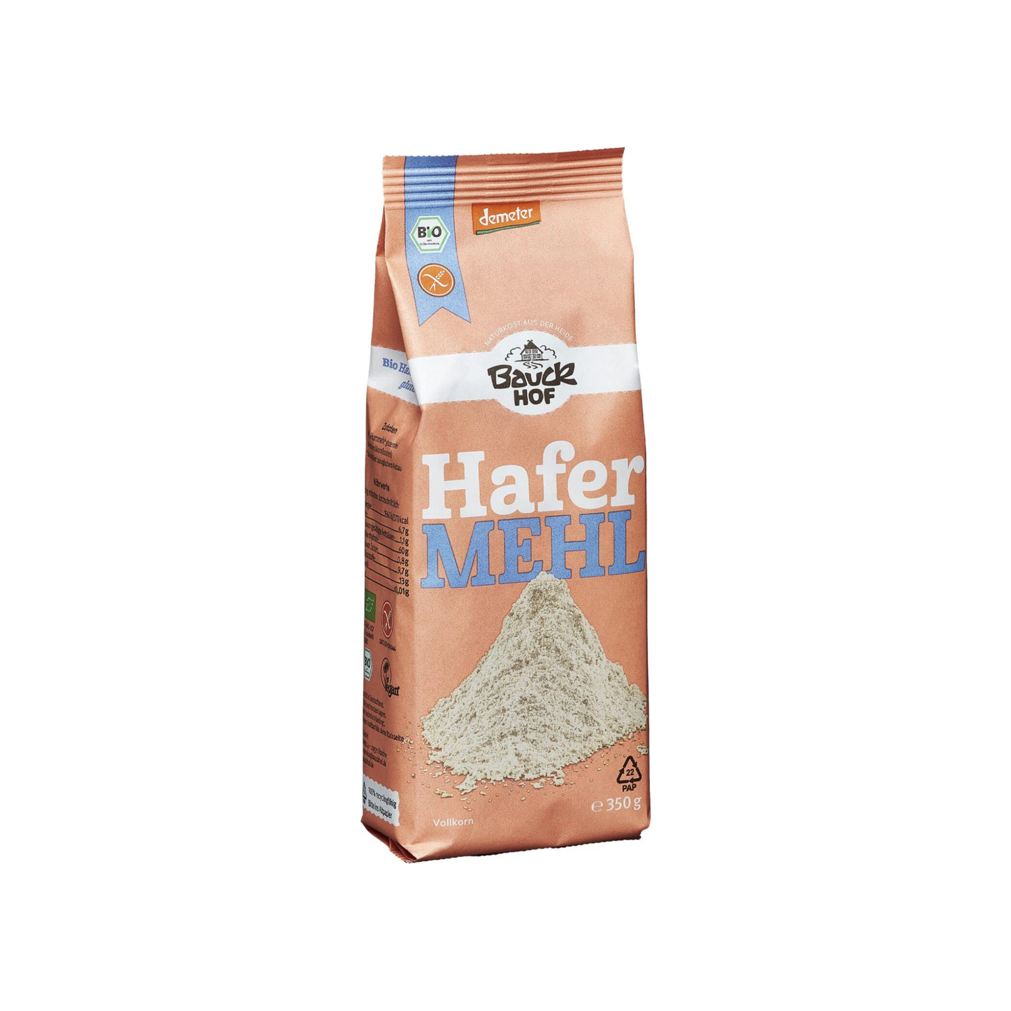 Demeter Bauck Mühle Hafermehl Vollkorn 350g