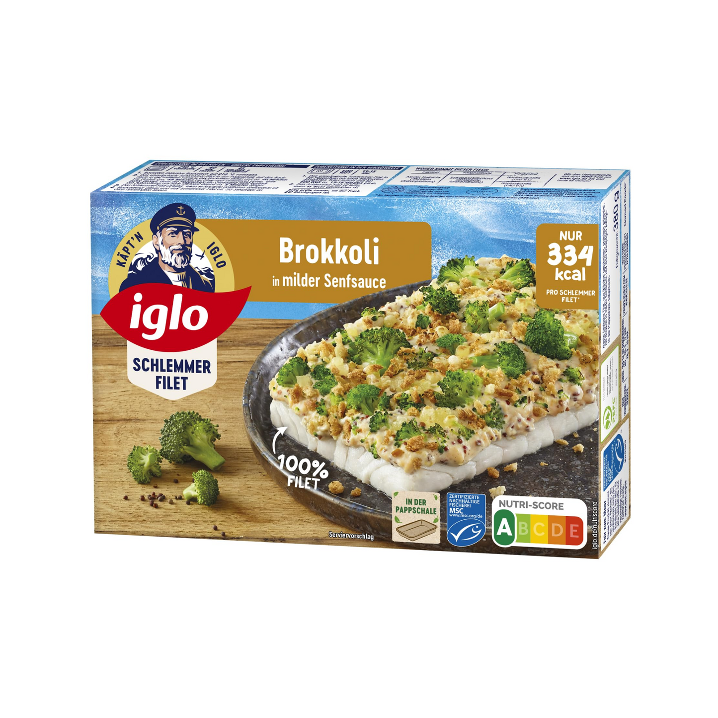 MSC Iglo Schlemmer-Filet Brokkoli in milder Senfsauce 380g