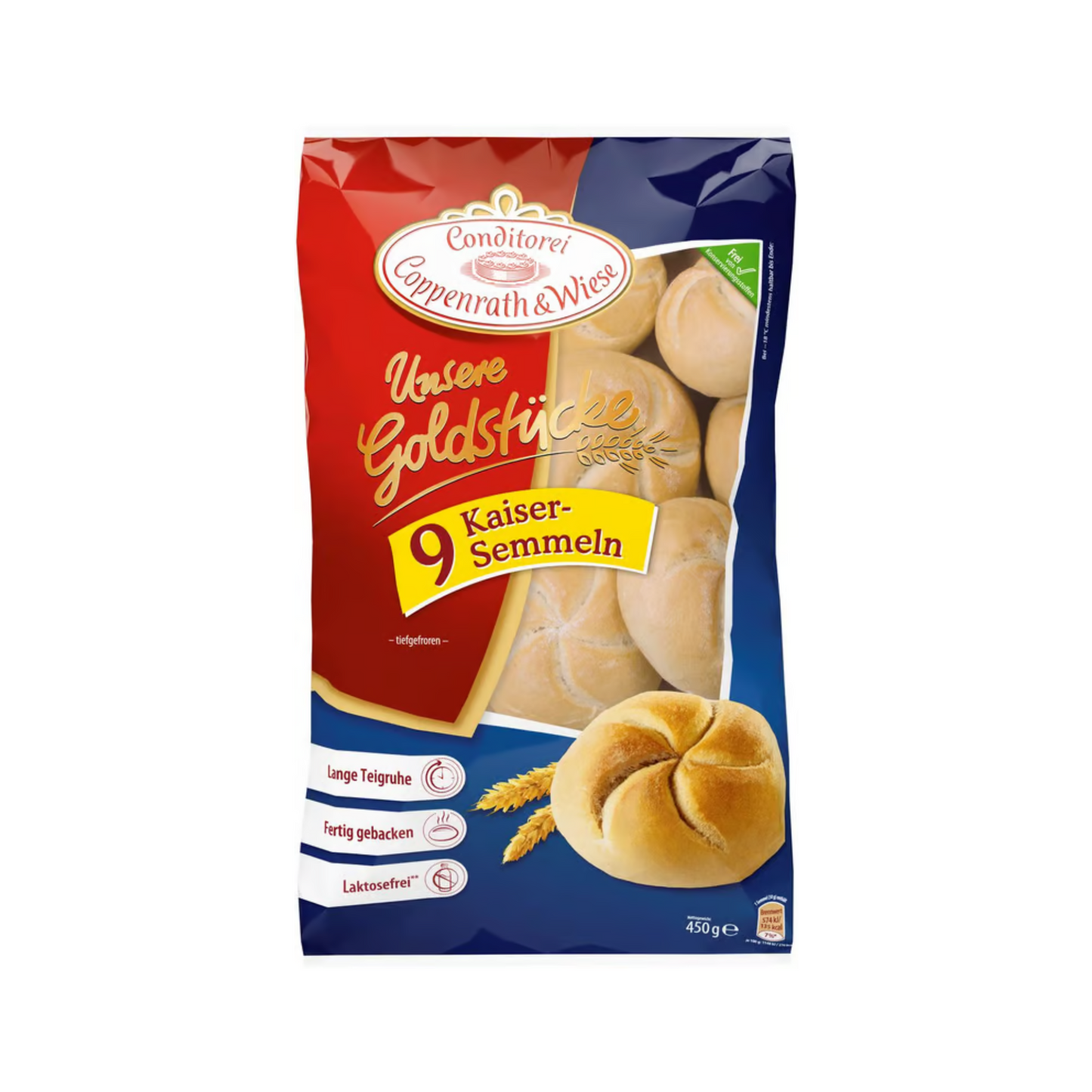 Coppenrath&Wiese Unsere Goldstücke Kaiser-Semmeln 9x50g