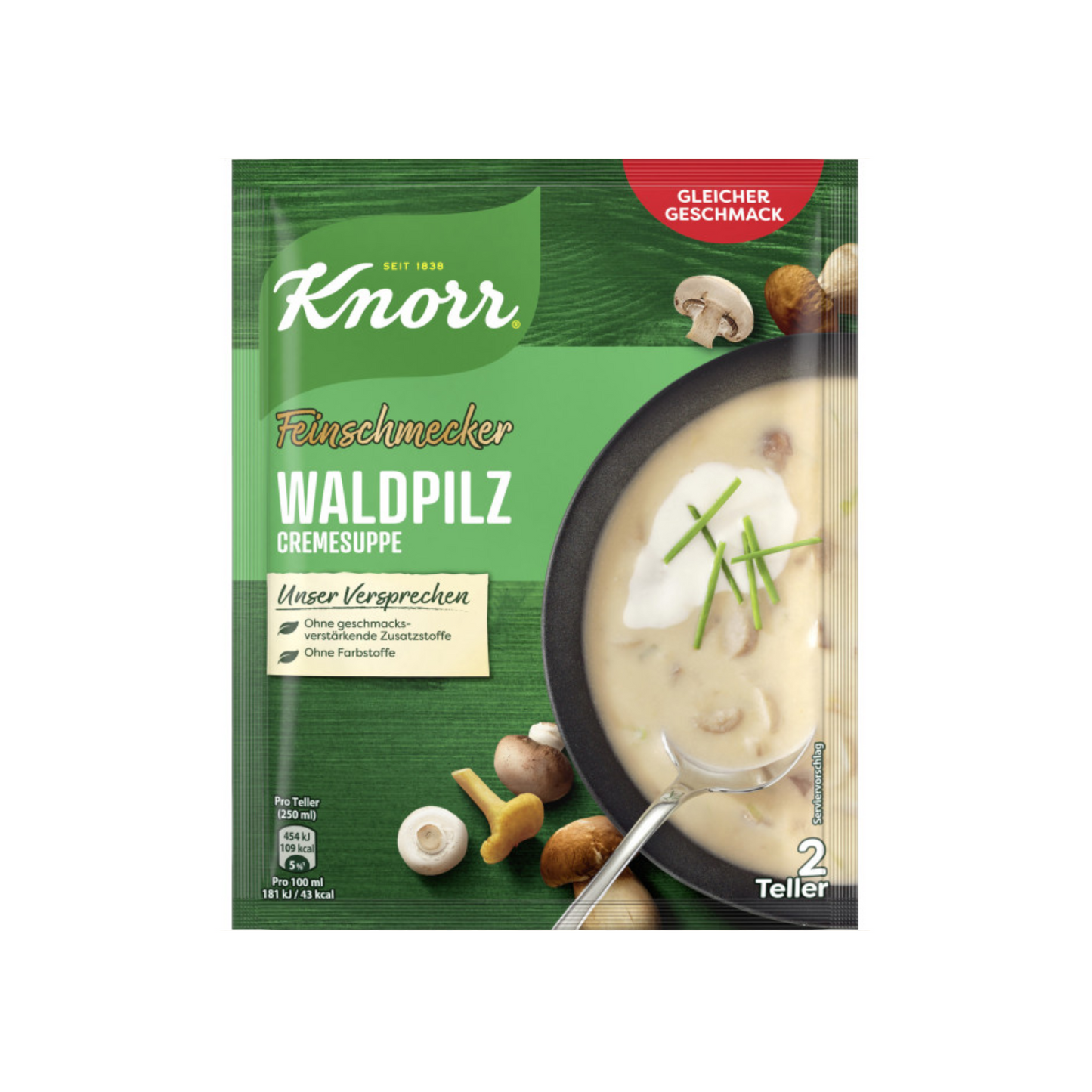 Knorr Feinschmecker Waldpilz Suppe für 500ml 48g
