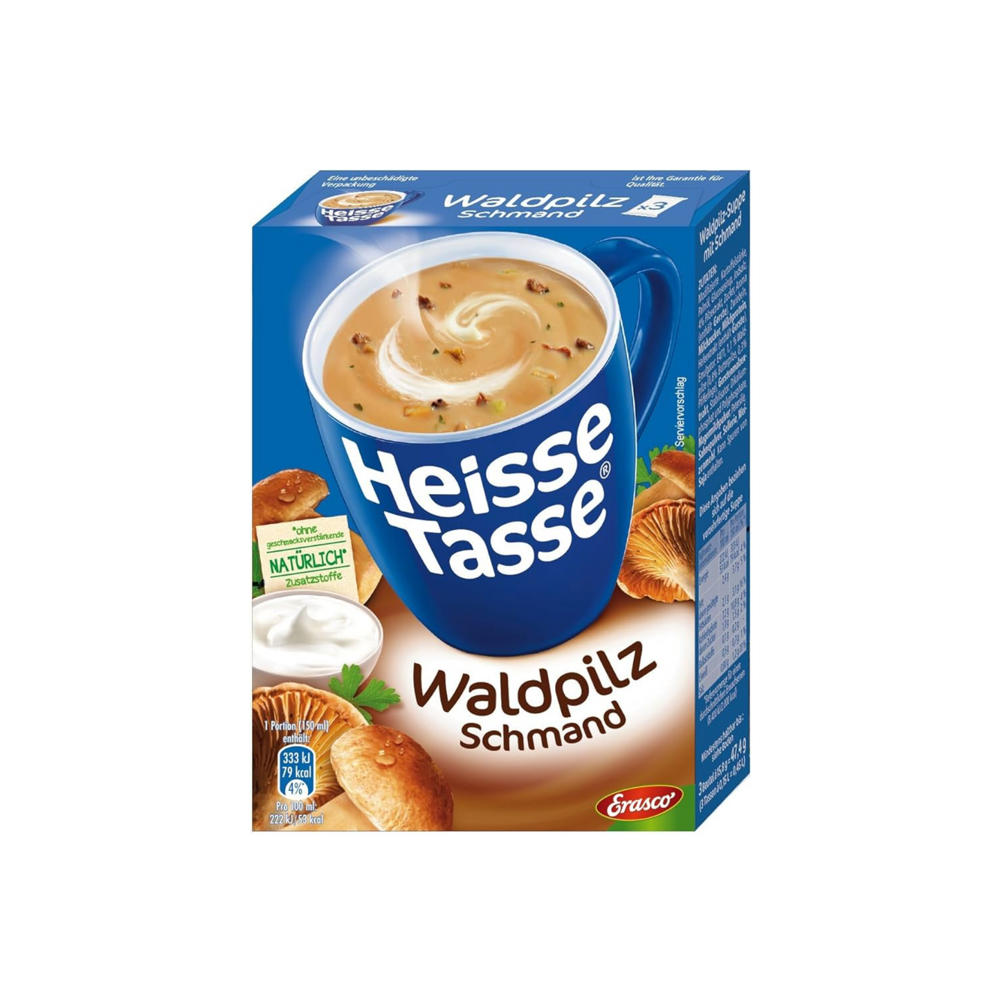 Heisse Tasse Waldpilz Creme für 600ml 65,6g