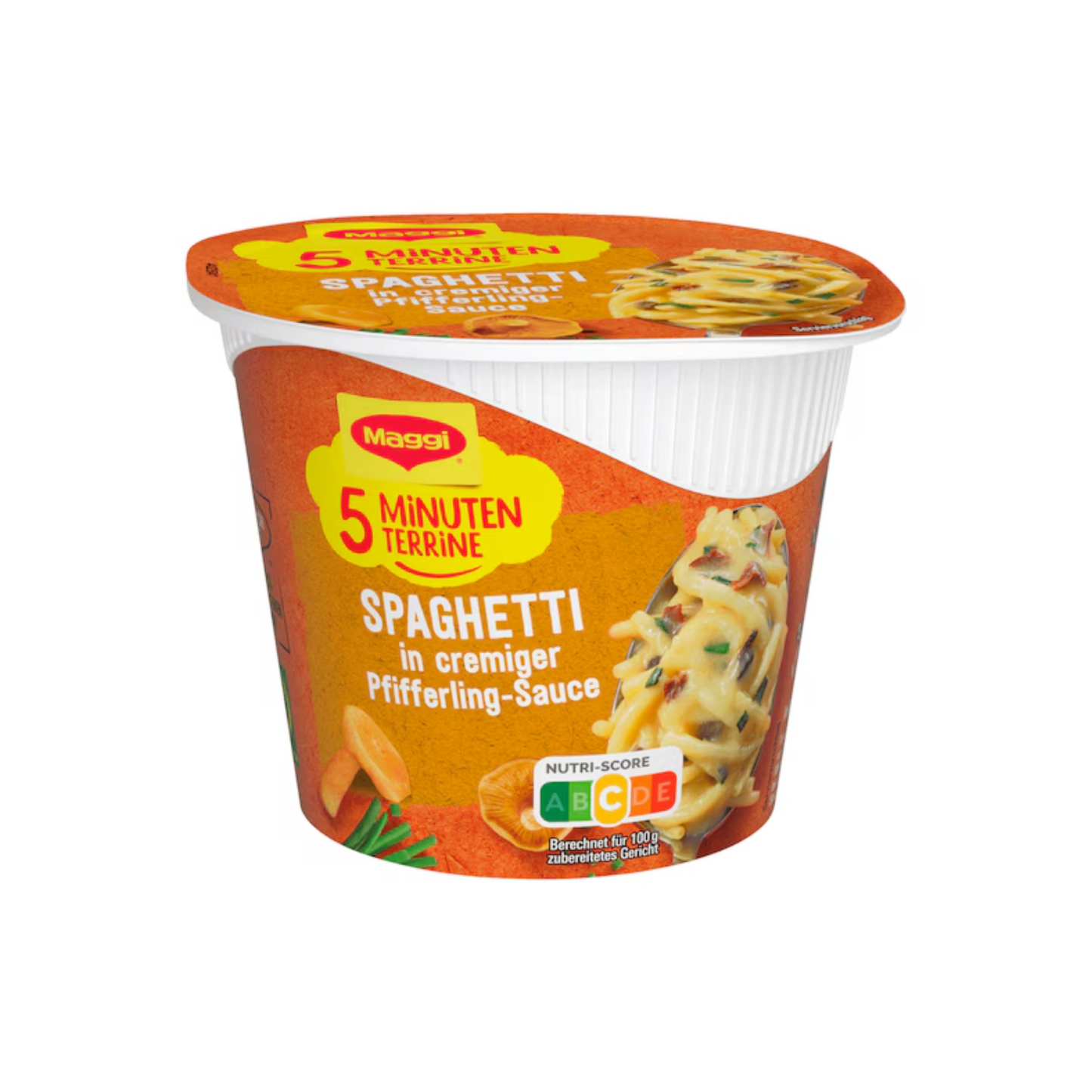 Maggi 5 Minuten Terrine Spaghetti Pfifferling Rahmsauce 54g