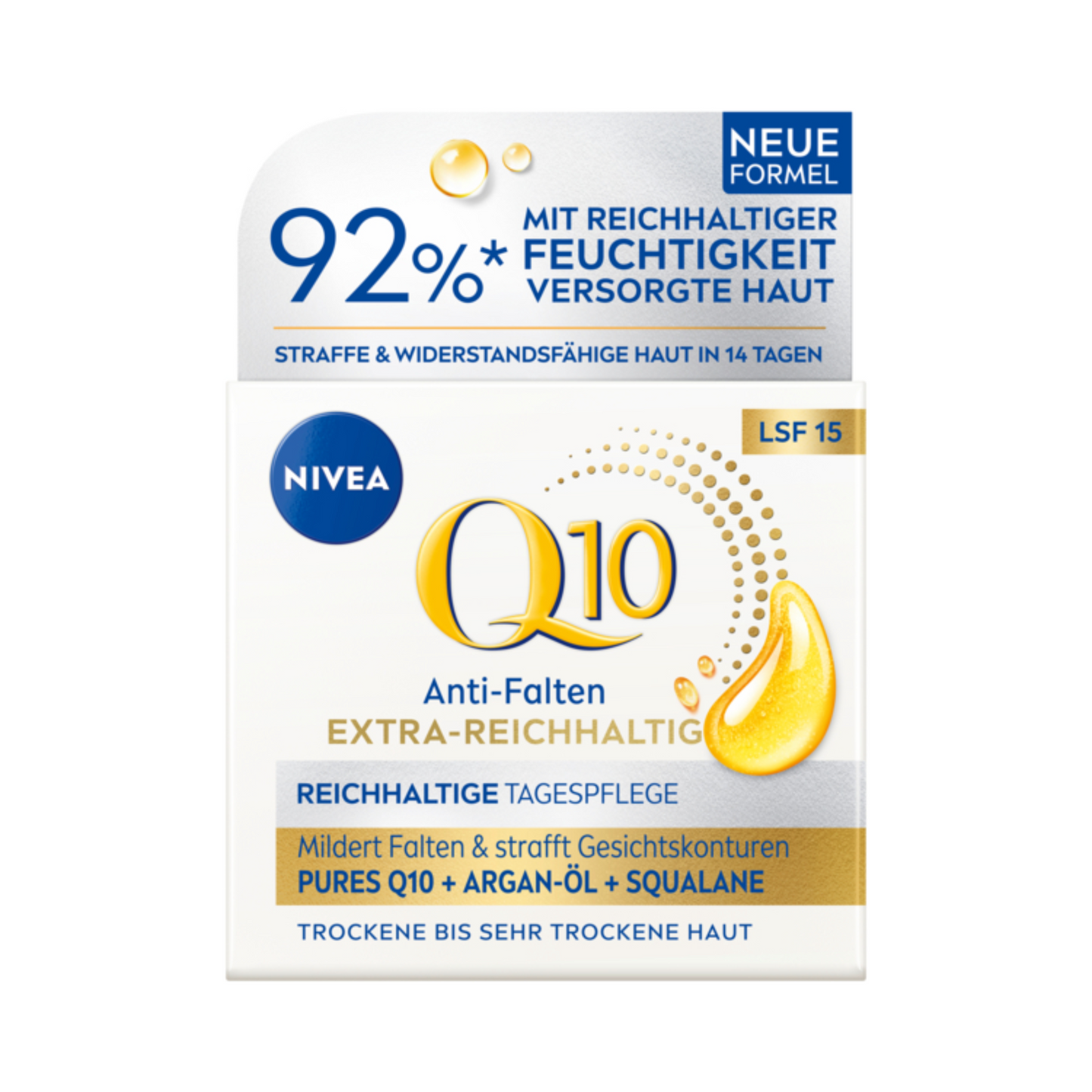 Nivea Q10 Anti-Falten Extra-Reichhaltige Tagespflege Trockene Haut LSF15 50ml