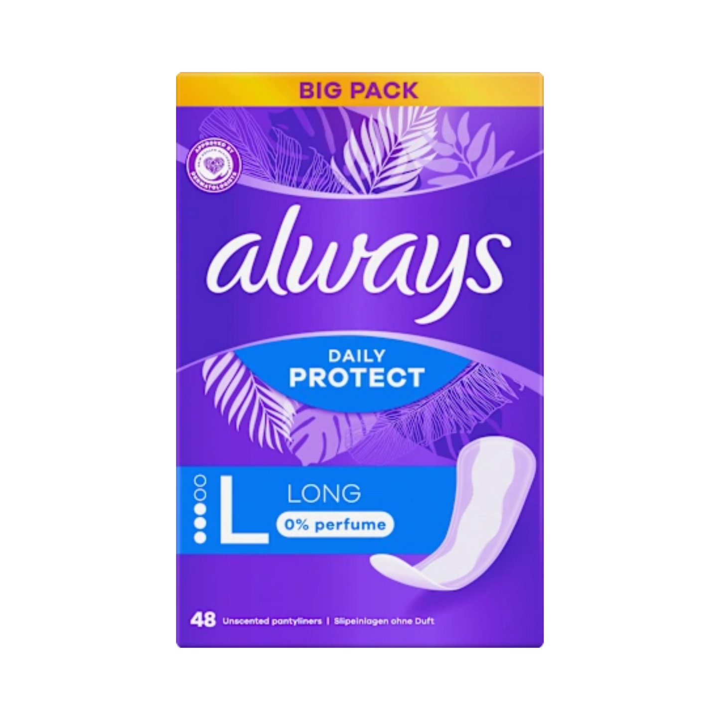 Always Daily Protect Long Slipeinlagen ohne Duft Big Pack 48ST