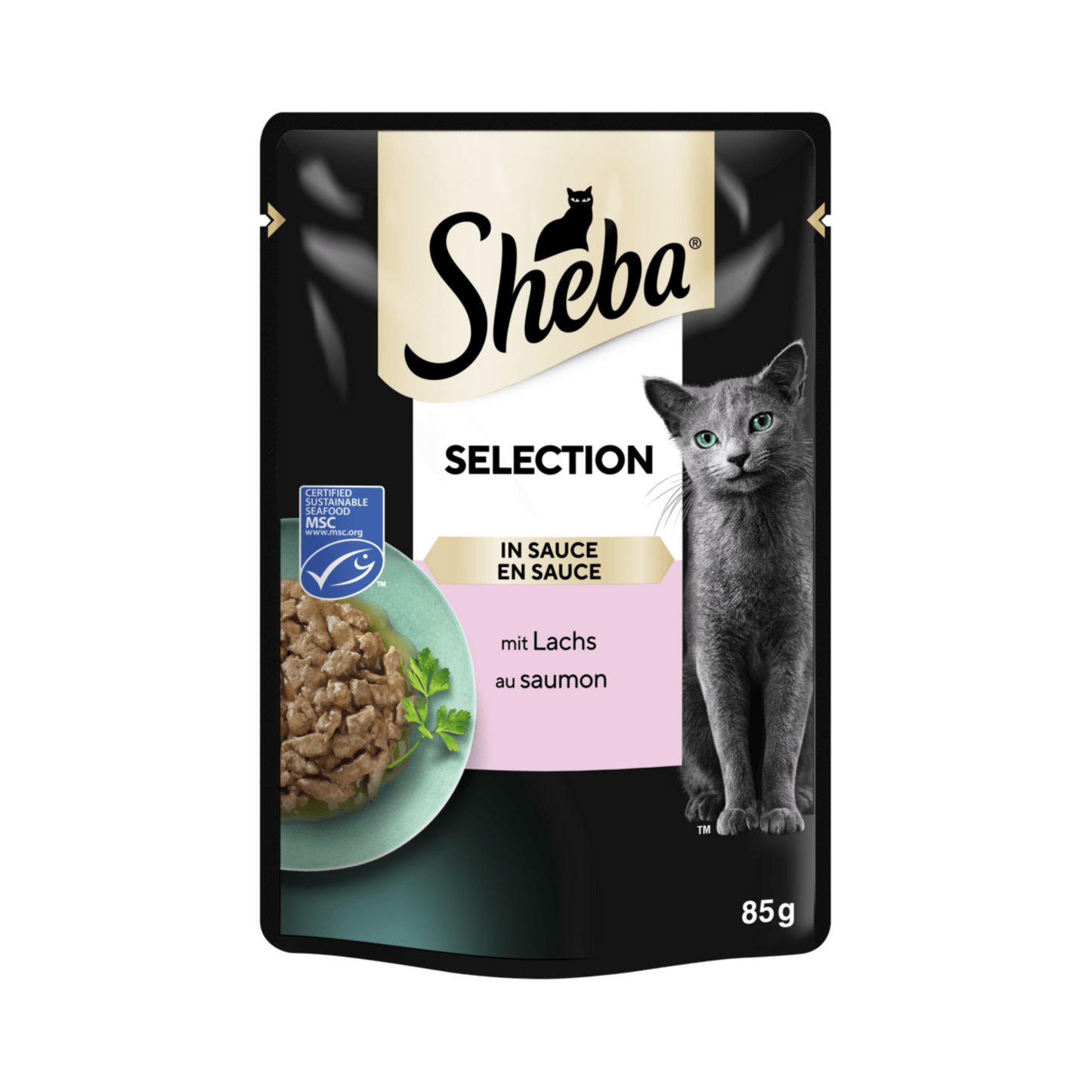 MSC Sheba Selection in Sauce mit Lachs 85g