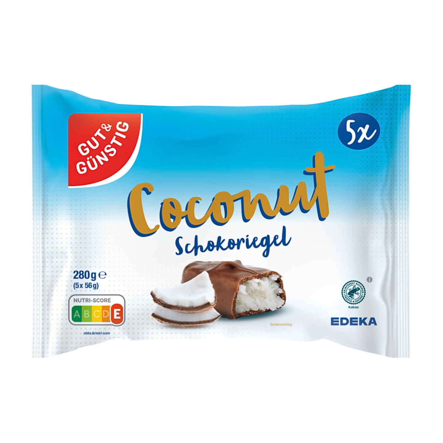 GUT&GÜNSTIG Multipack-Riegel Kokos 5x56g