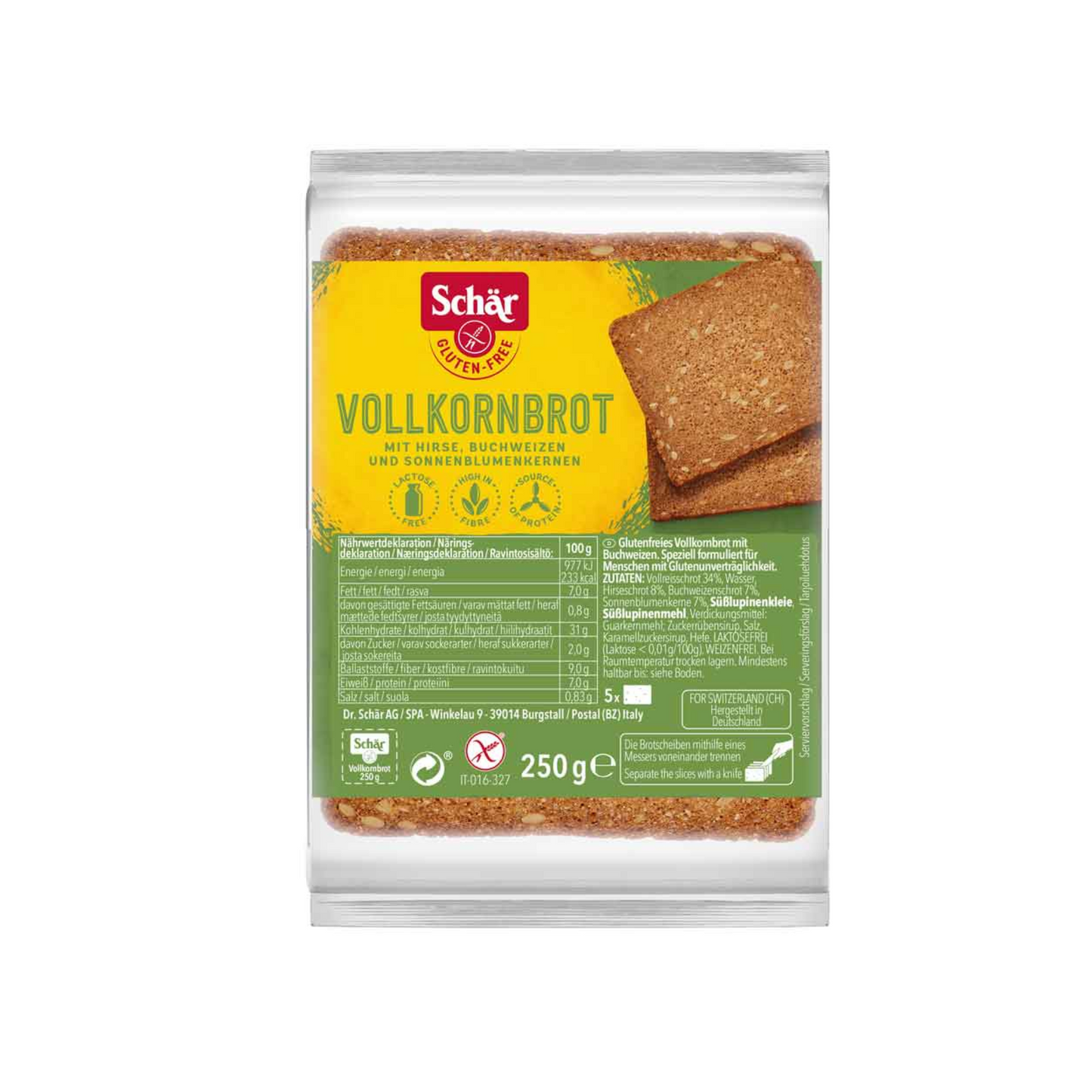 Dr.Schär Vollkornbrot 250g