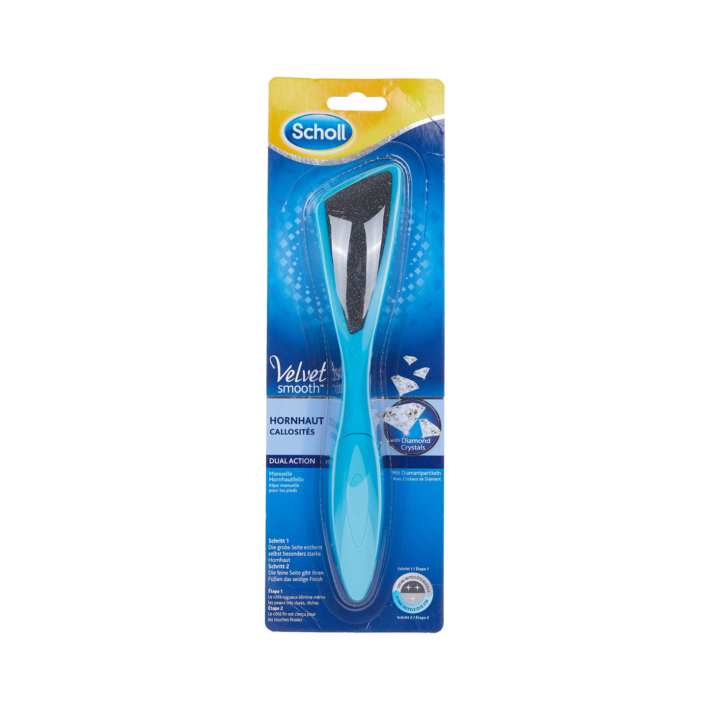 Scholl Velvet Smooth Dual Action Hornhautfeile mit Diamantpartikeln