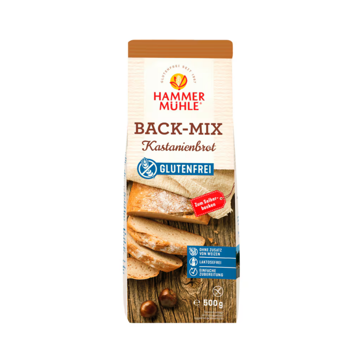 Hammermühle Back-Mix Kastanienbrot 500g