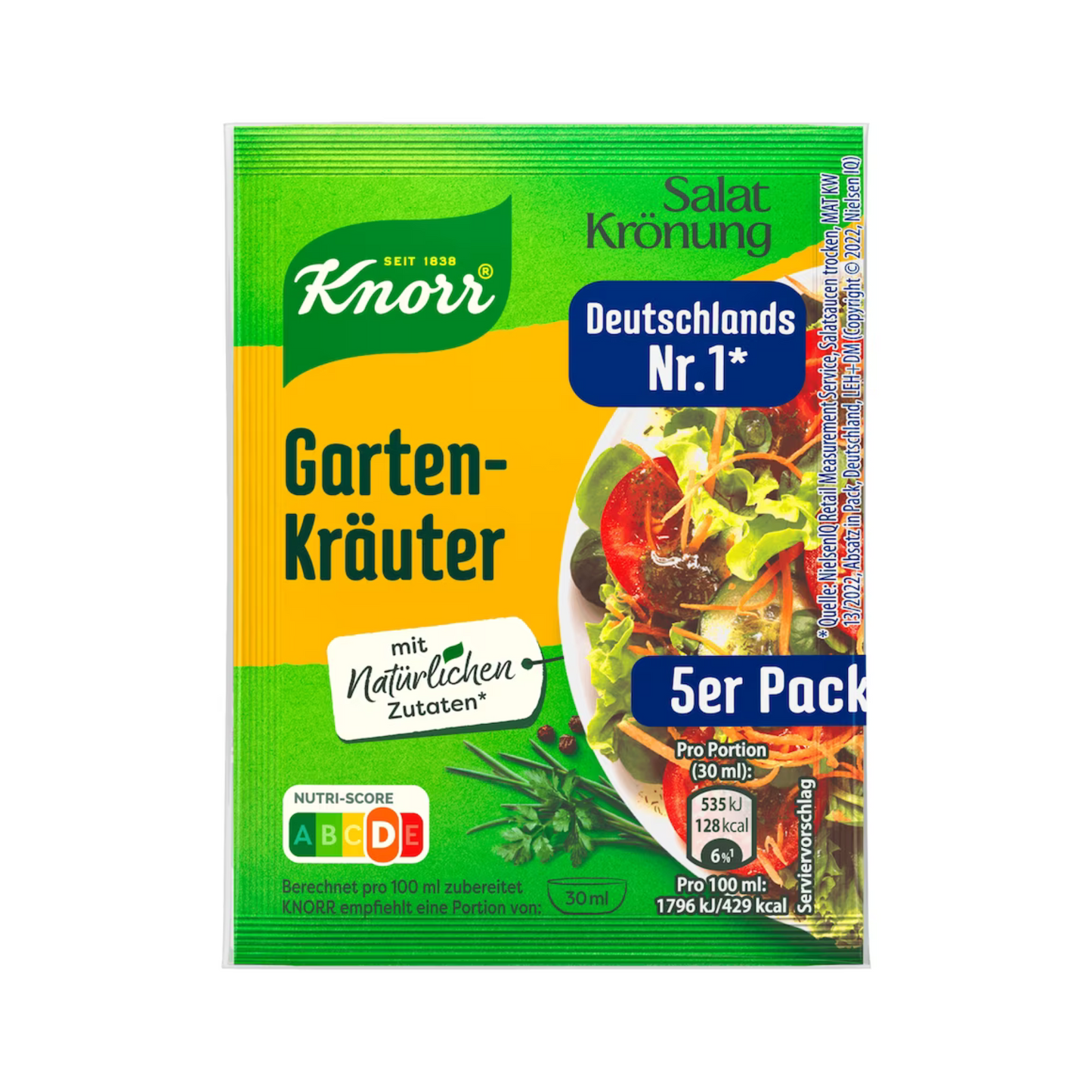 Knorr Salatkrönung trocken Gartenkräuter für 450ml 40g