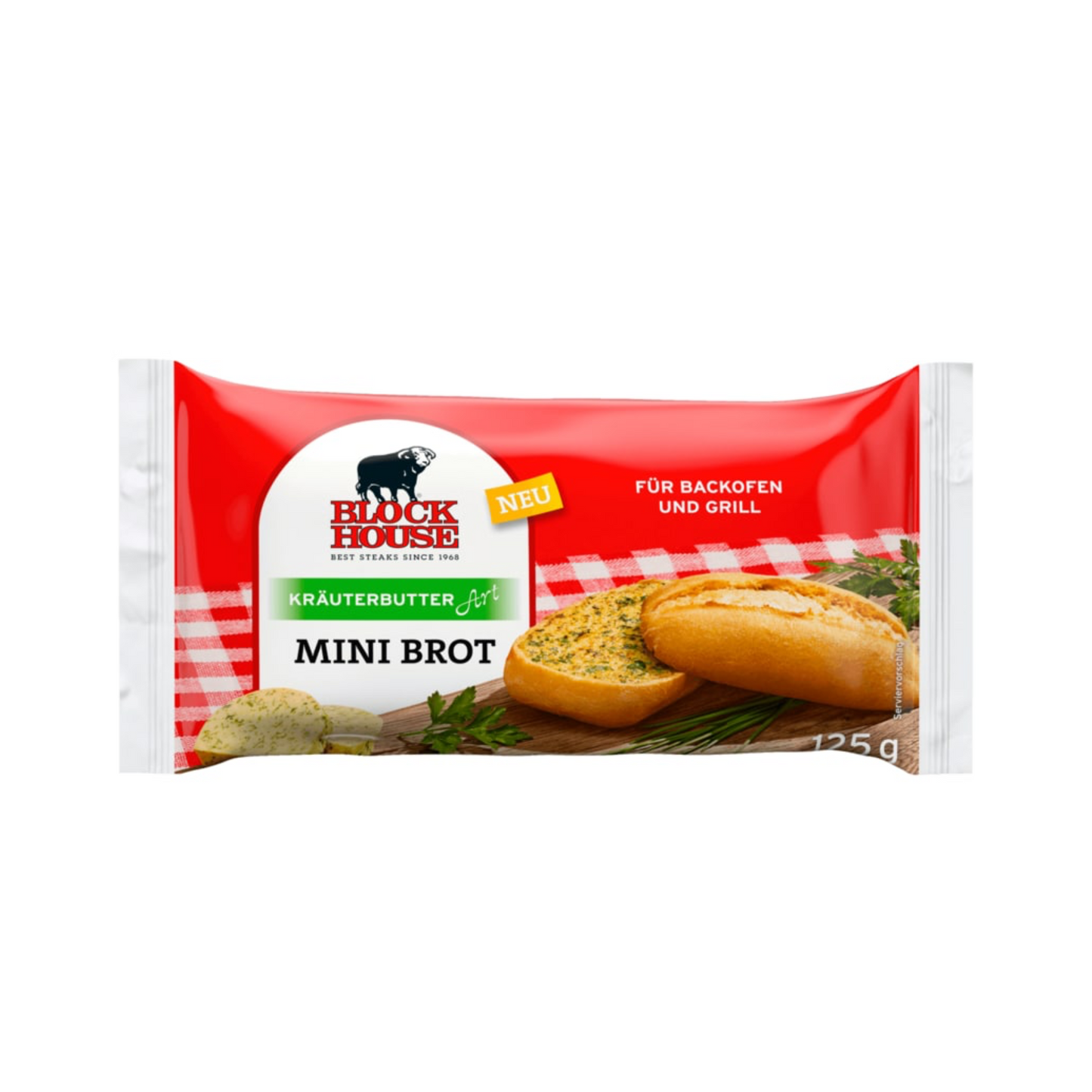 Block House Mini Brot Kräuterbutter Art 125g