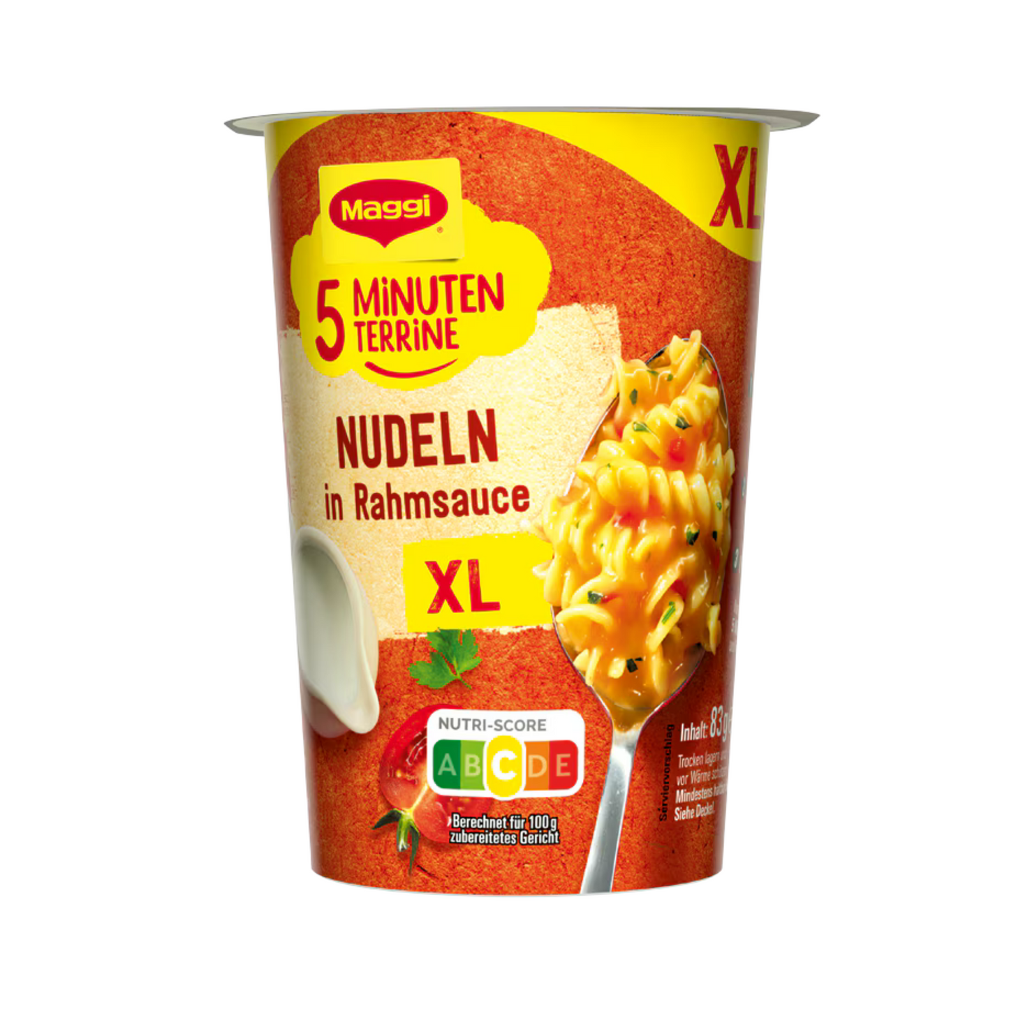 Maggi 5 Minuten Terrine Nudeln Rahmsauce XL 83g