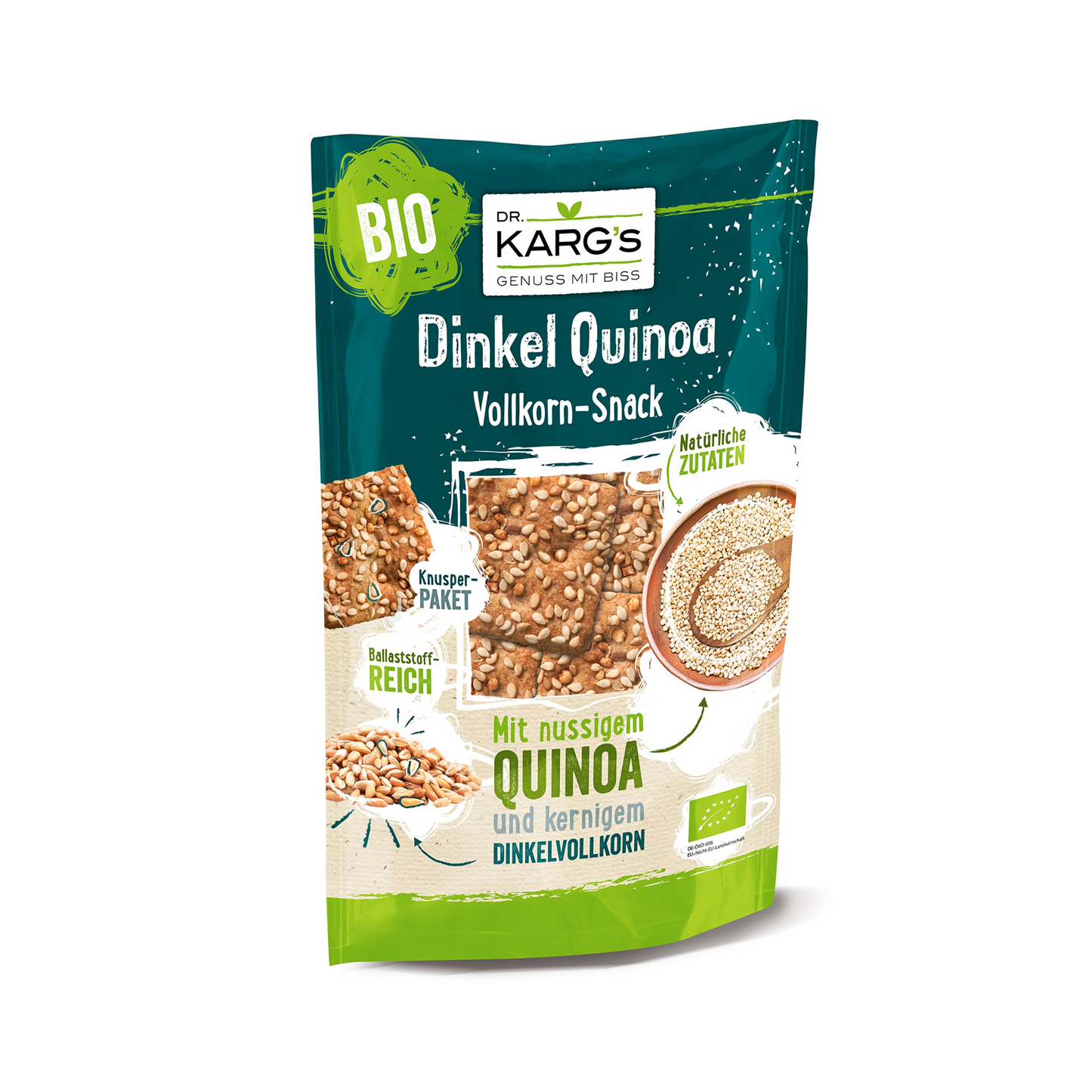 Bio Dr.Karg Snack Dinkel Quinoa Vollkorn-Snack 110g