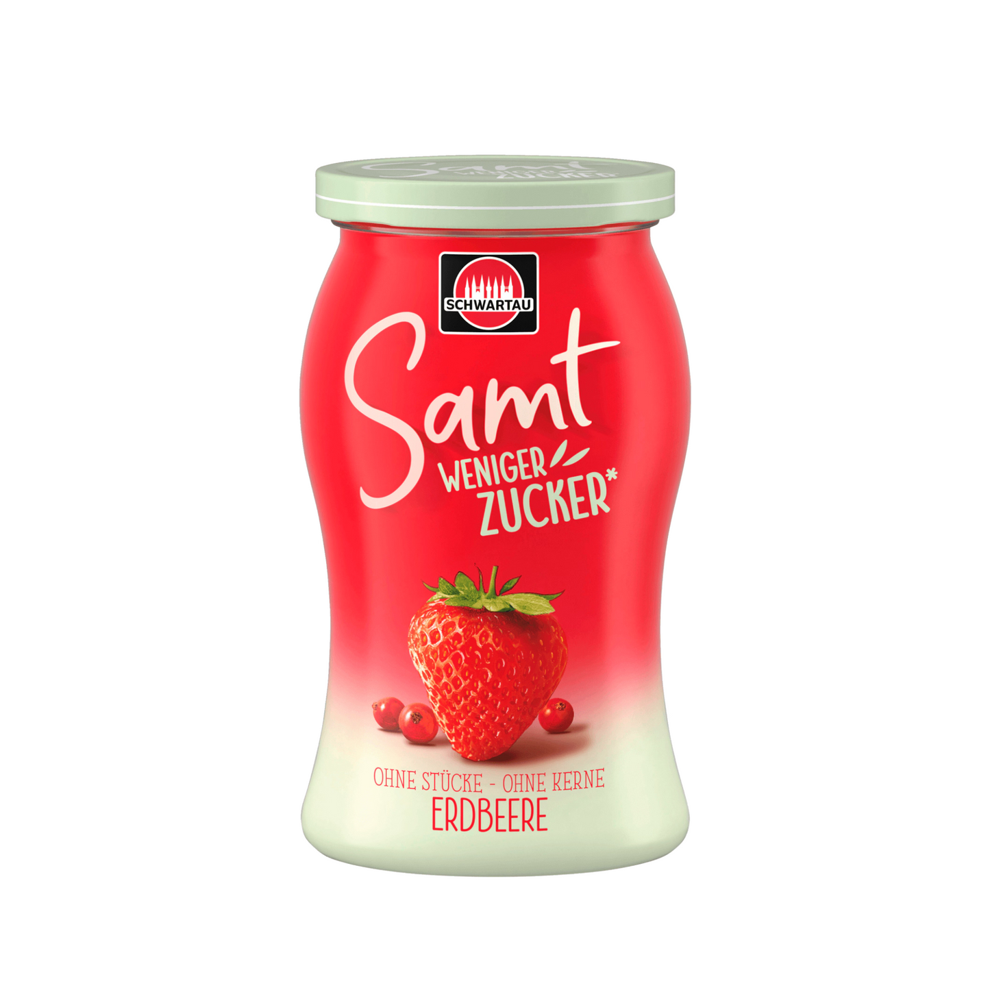 Schwartau Samt weniger Zucker Erdbeer 255g