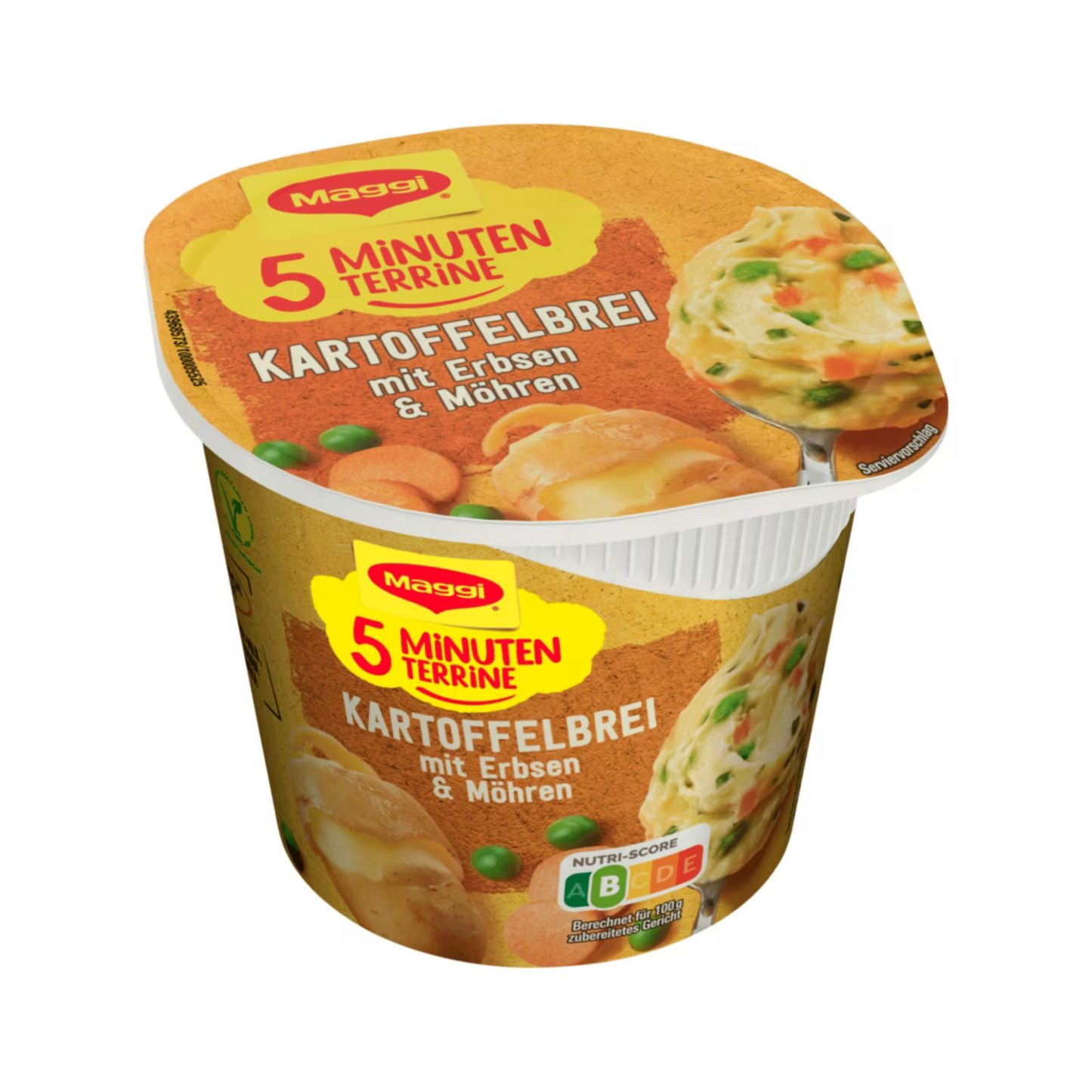 Maggi 5 Minuten Terrine Kartoffelbrei Erbsen Möhren 43g