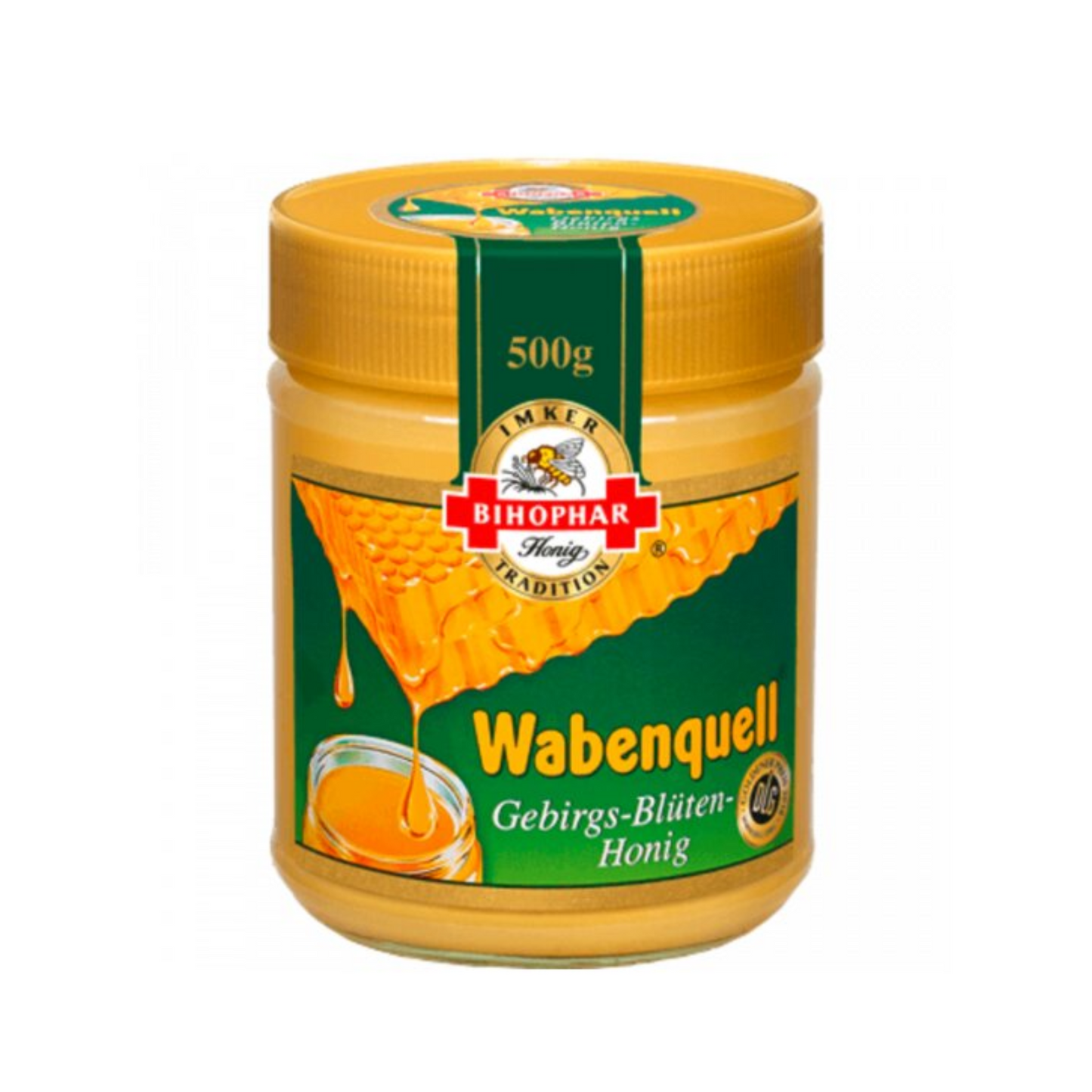 Bihophar Wabenquell Gebirgs-Blüten-Honig 500g
