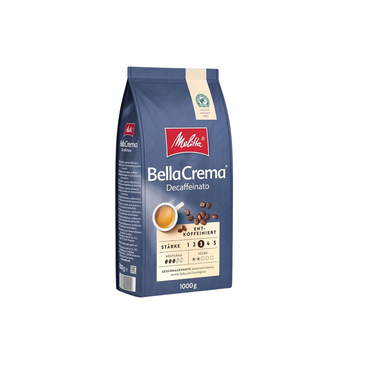 Melitta Bellacrema decaffeinated 1kg
