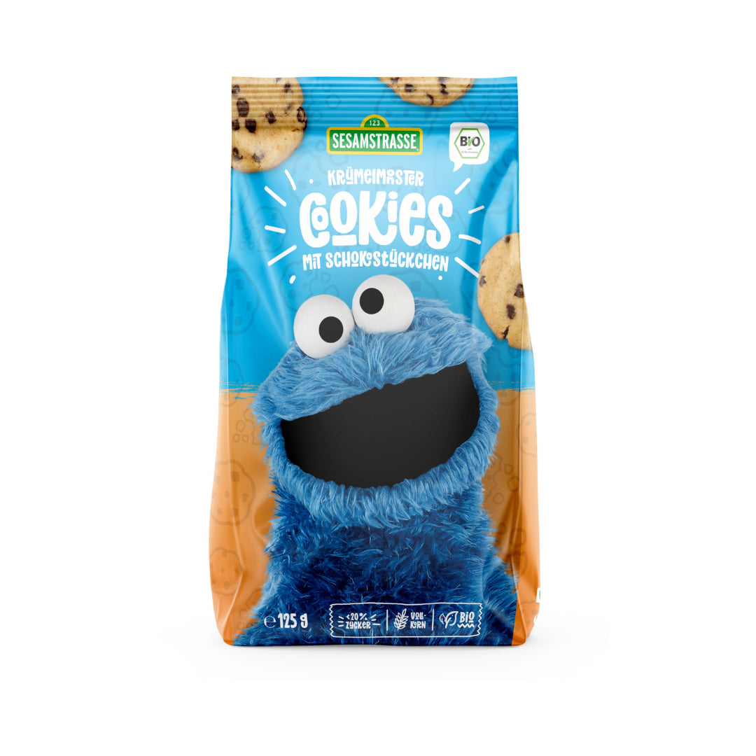 Bio Sesamstrasse Krümelmonster Cookies mit Schokostücken 125g