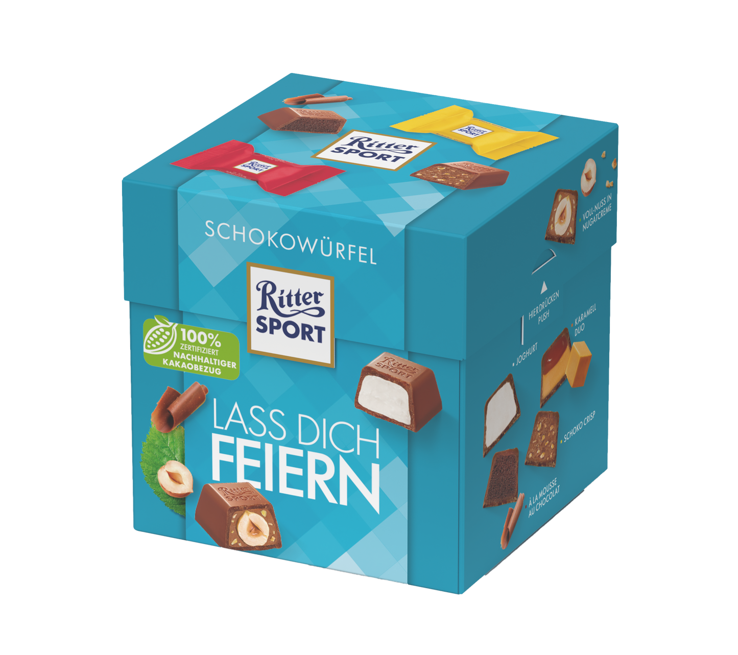 Ritter Sport Schokowürfel Lass Dich Feiern 176g