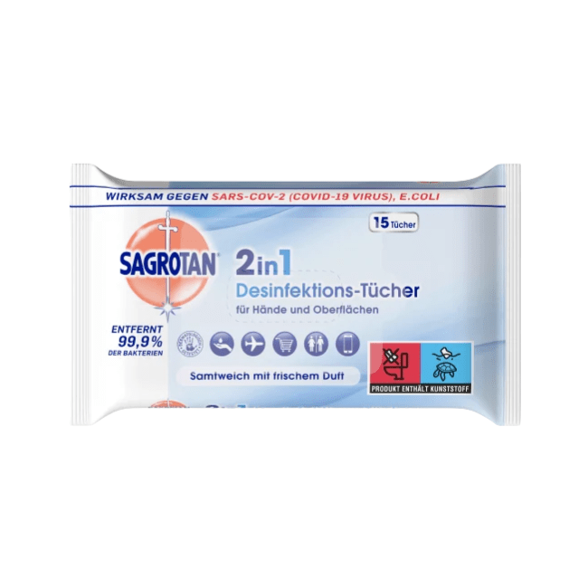 Sagrotan 2in1 Desinfektions-Tücher 15ST